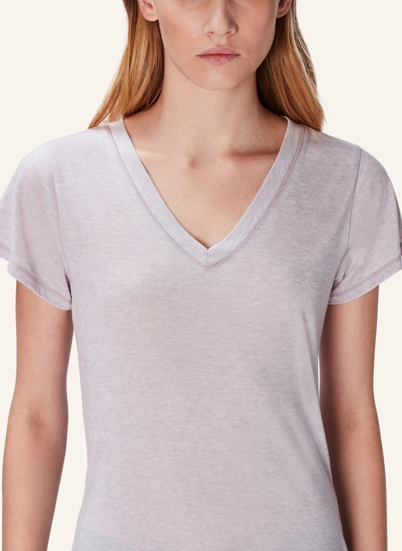 7 for all mankind ANDY V-NECK T-Shirt, Farbe: LILA (Bild 4)