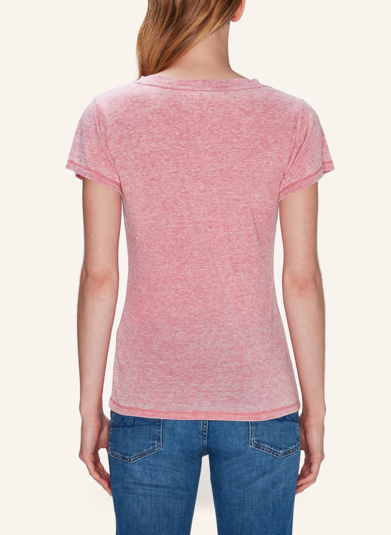 7 for all mankind ANDY V-NECK T-Shirt, Farbe: PINK (Bild 3)