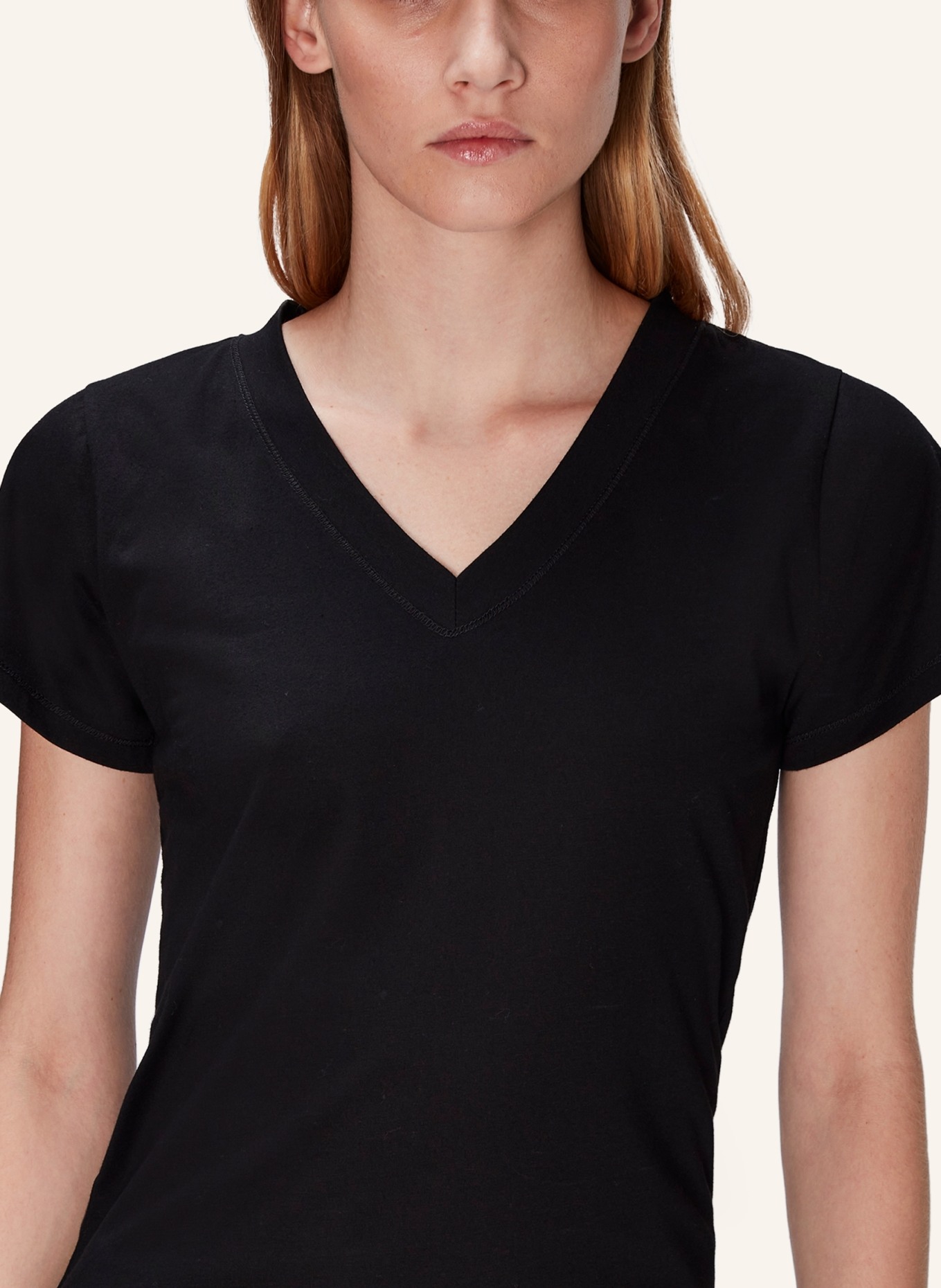 7 for all mankind ANDY V-NECK T-Shirt, Farbe: SCHWARZ (Bild 4)