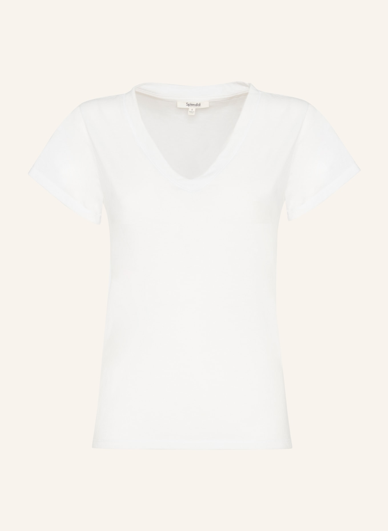 7 for all mankind ANDY V-NECK T-Shirt, Farbe: WEISS (Bild 1)