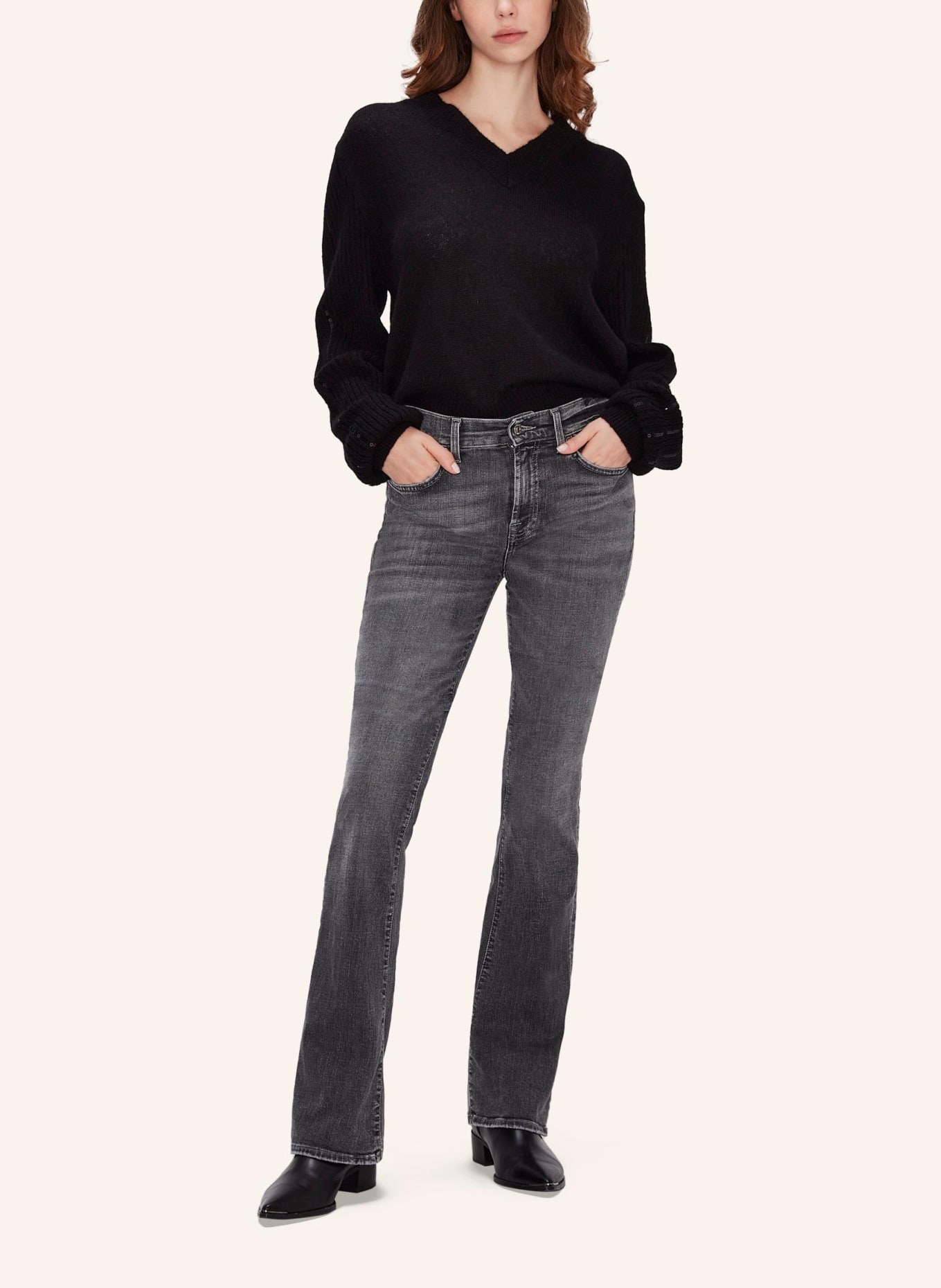 7 for all mankind Jeans BOOTCUT Bootcut Fit, Farbe: GRAU (Bild 5)