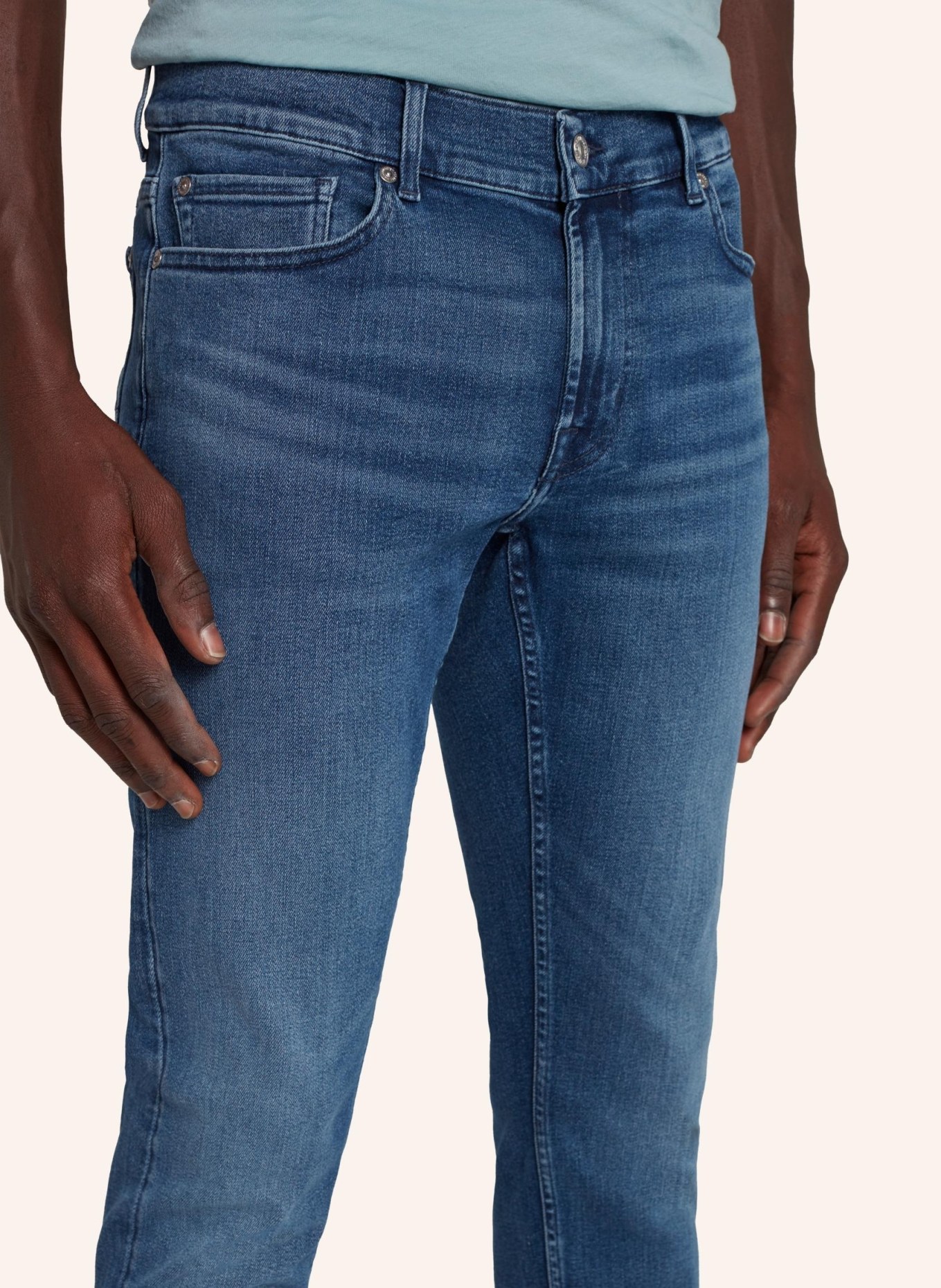 7 for all mankind Jeans PAXTYN TAPERED Skinny Fit, Farbe: BLAU (Bild 3)
