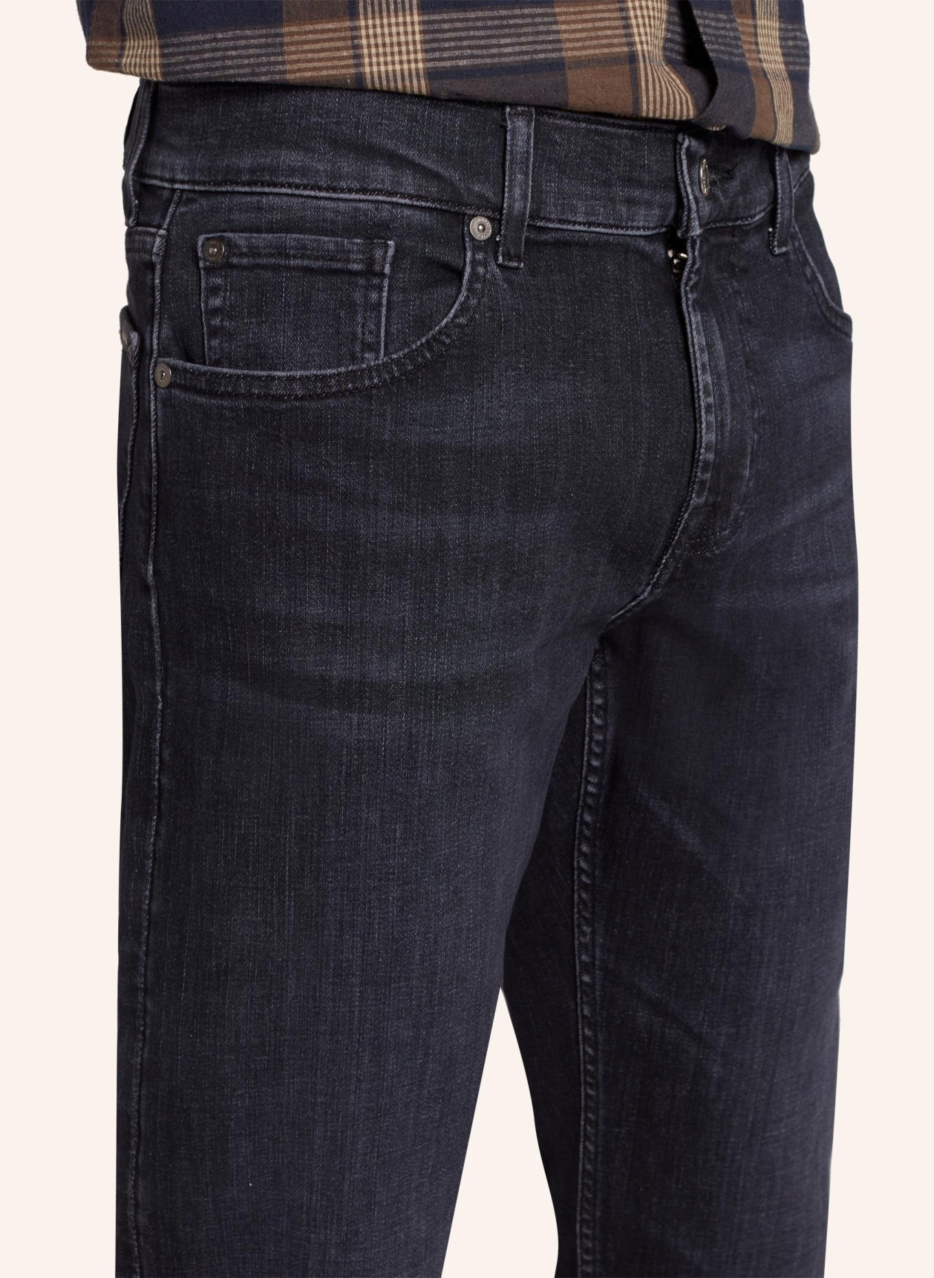 7 for all mankind Jeans STANDARD Straight Fit, Farbe: SCHWARZ (Bild 4)