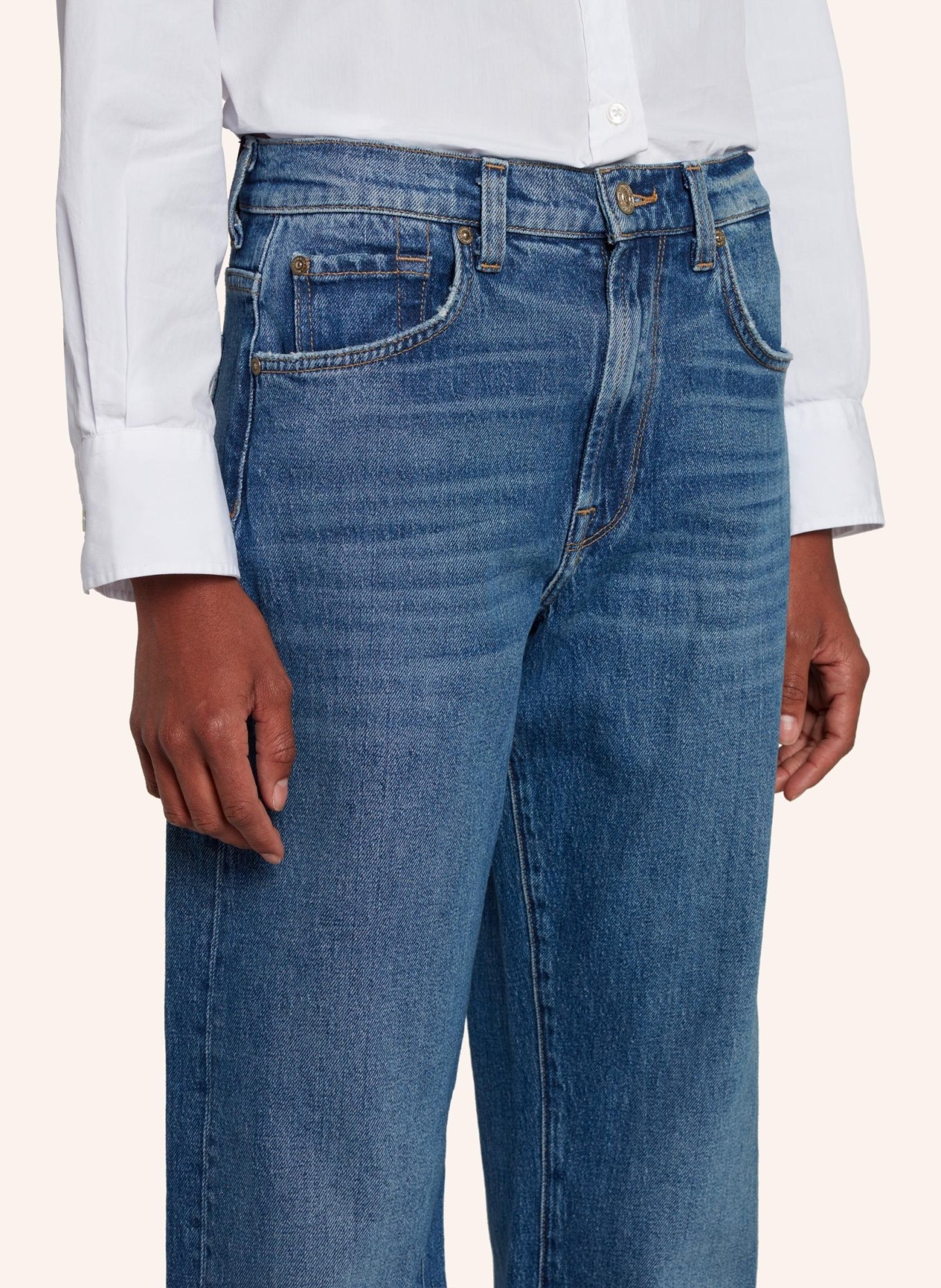 7 for all mankind Jeans TESS Straight Fit, Farbe: BLAU (Bild 3)