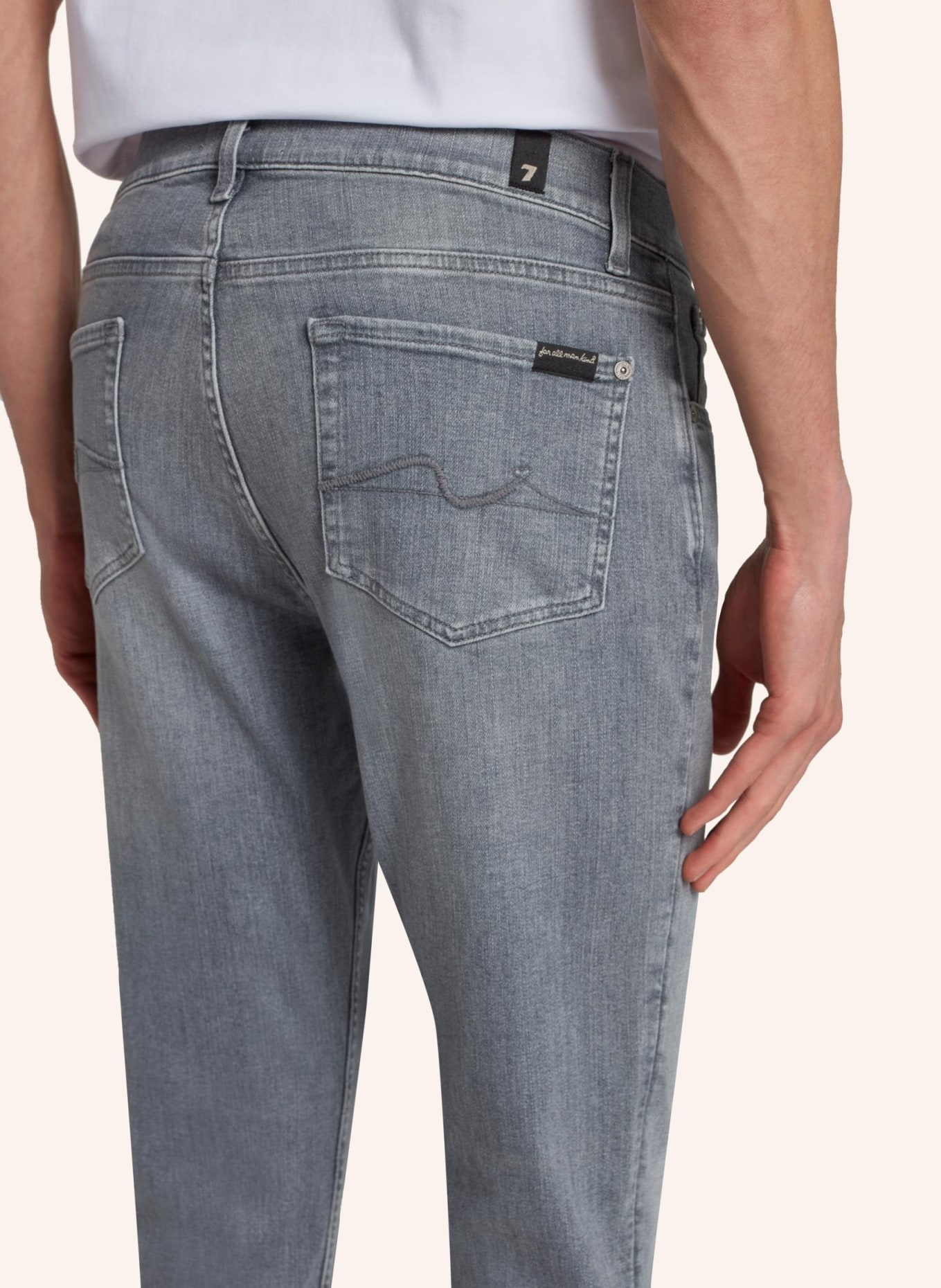 7 for all mankind Jeans SLIMMY TAPERED Slim Fit, Farbe: GRAU (Bild 3)
