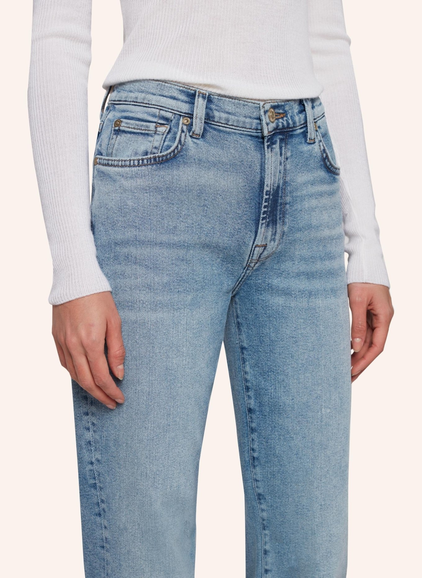 7 for all mankind Jeans ELLIE STRAIGHT Straight Fit, Farbe: BLAU (Bild 3)
