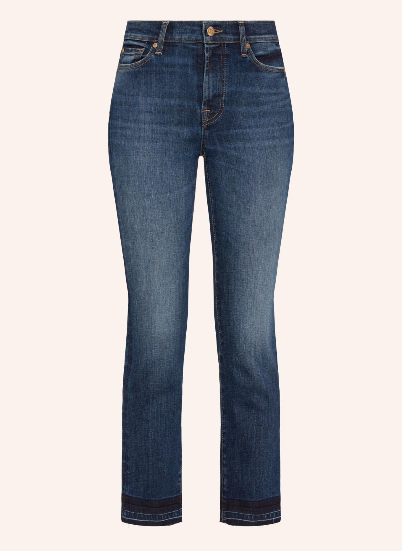 7 for all mankind Jeans THE STRAIGHT CROP Straight Fit, Farbe: BLAU (Bild 1)