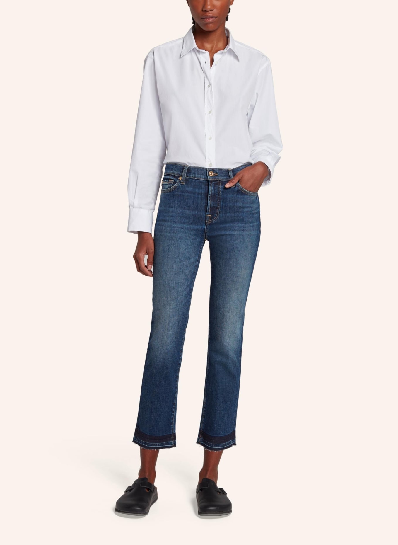 7 for all mankind Jeans THE STRAIGHT CROP Straight Fit, Farbe: BLAU (Bild 5)