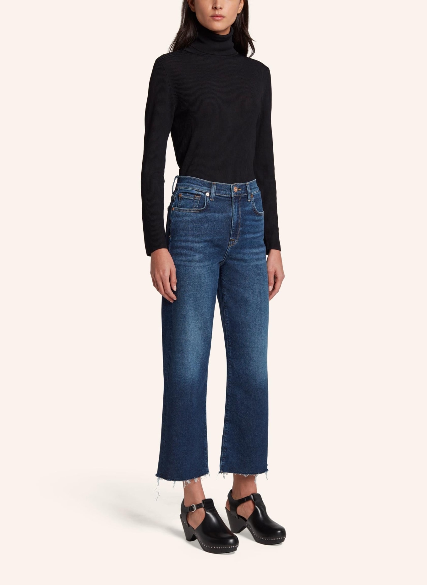 7 for all mankind Jeans CROPPED ALEXA Flare Fit, Farbe: BLAU (Bild 5)