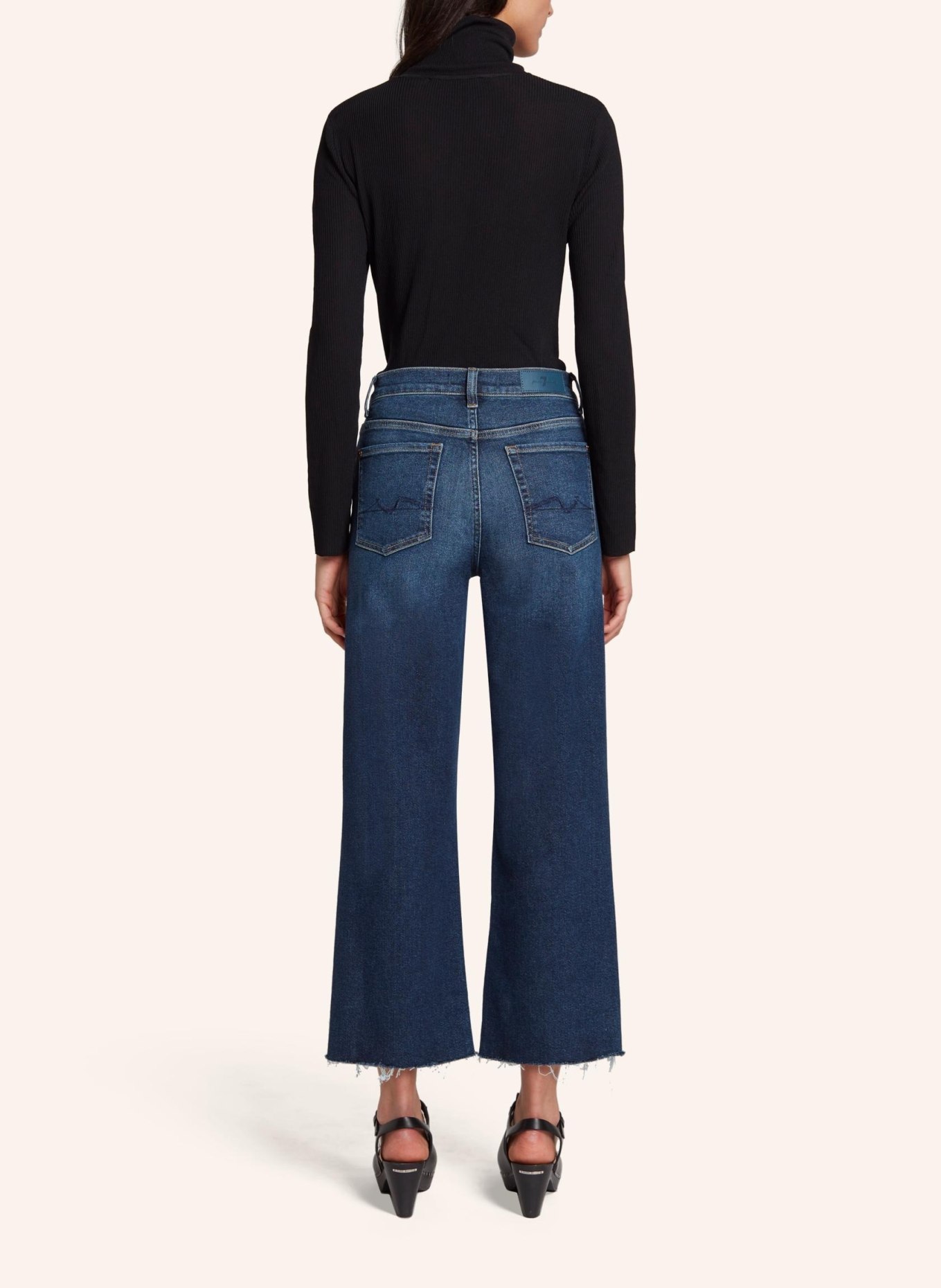 7 for all mankind Jeans CROPPED ALEXA Flare Fit, Farbe: BLAU (Bild 2)