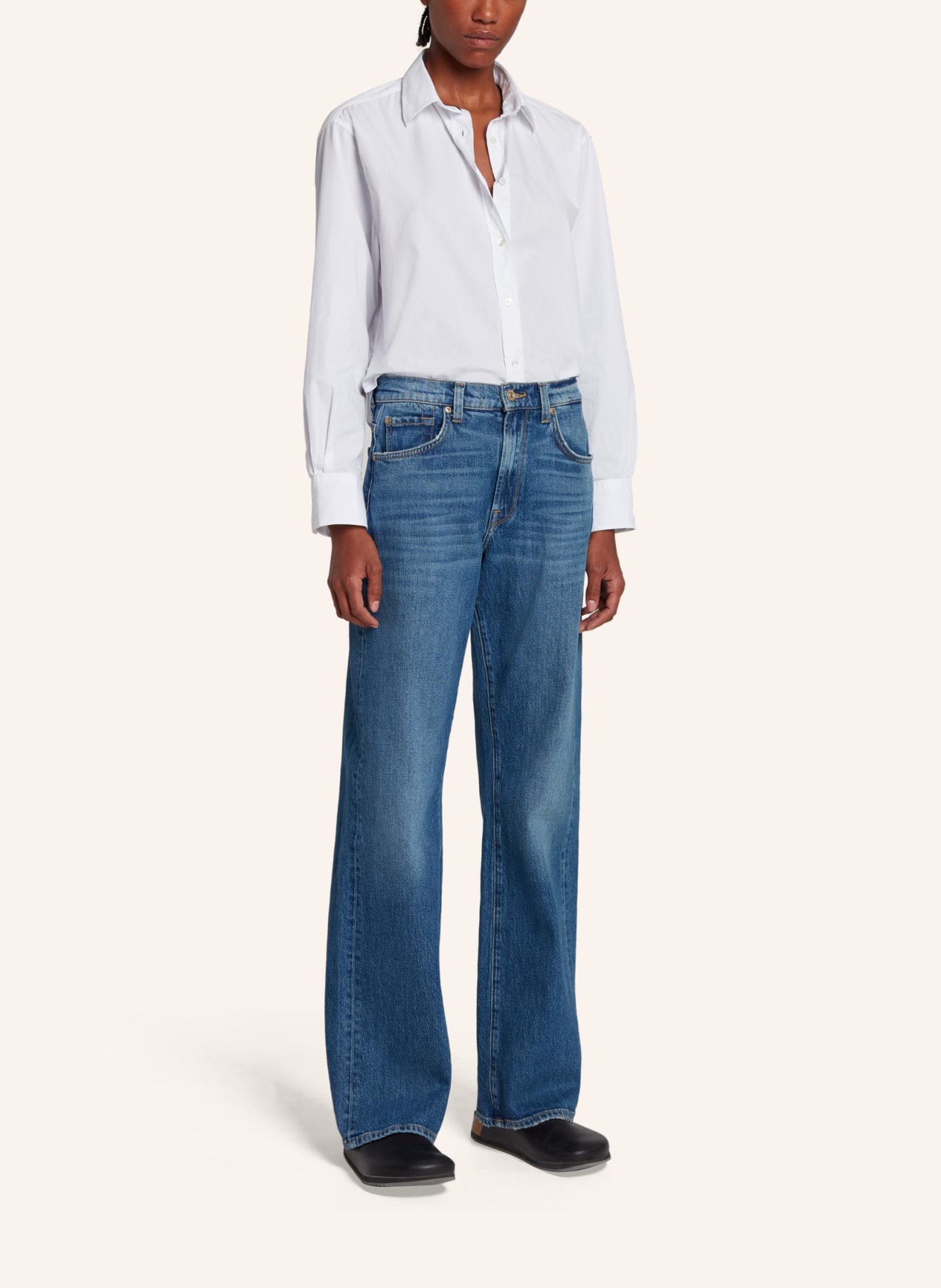 7 for all mankind Jeans TESS Straight Fit, Farbe: BLAU (Bild 5)