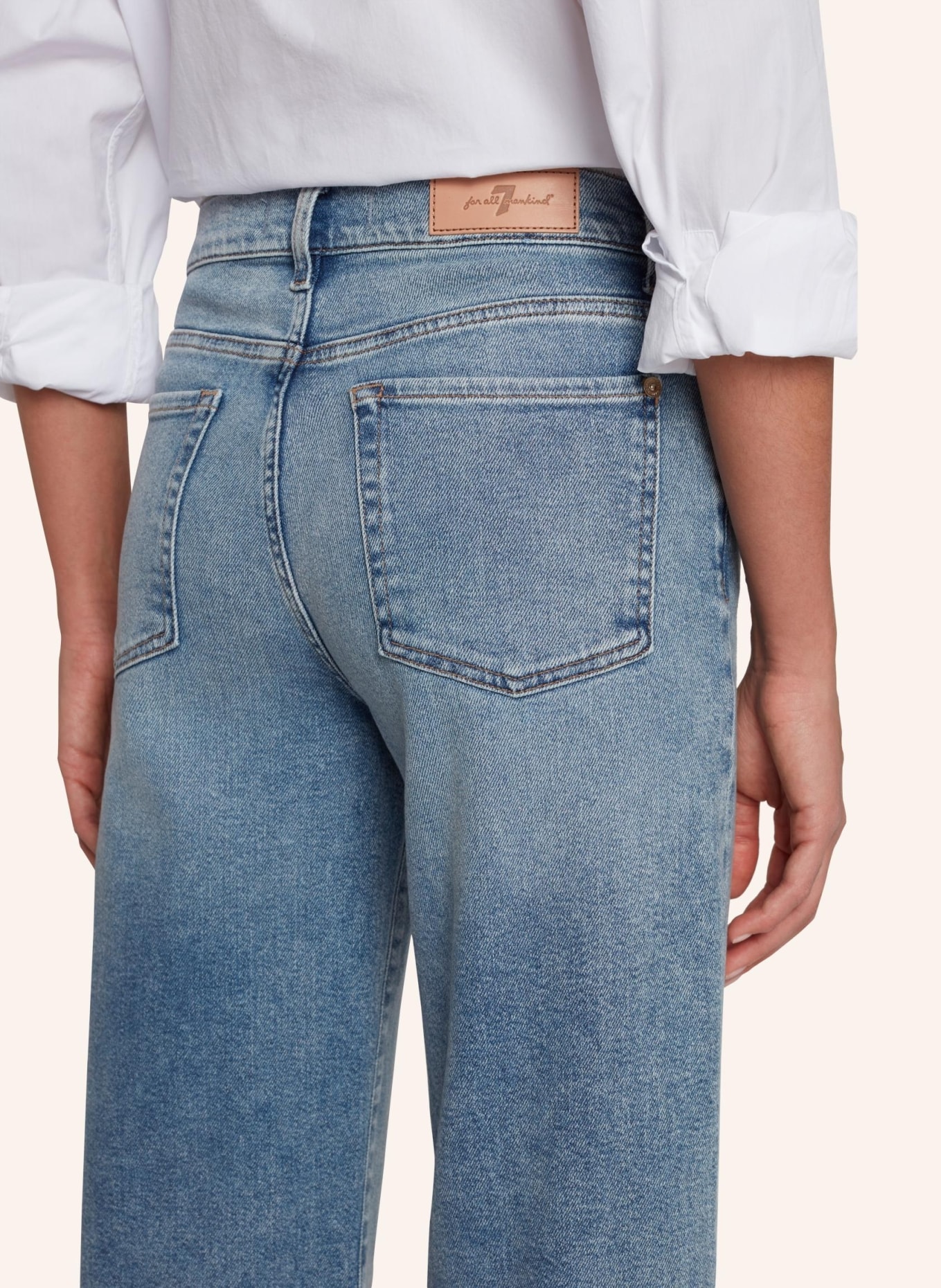 7 for all mankind Jeans CROPPED ALEXA Flare Fit, Farbe: BLAU (Bild 4)