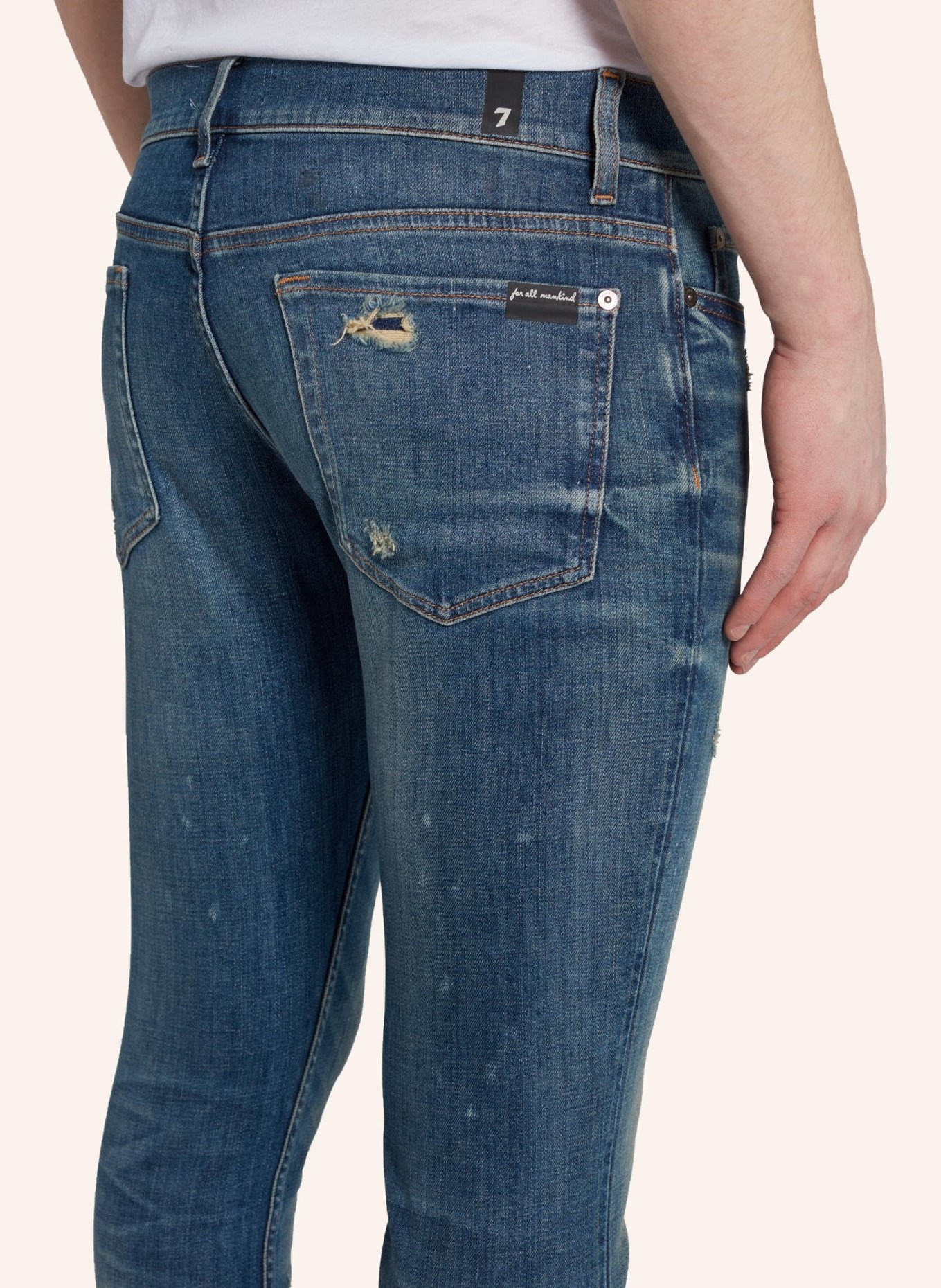 7 for all mankind Jeans PAXTYN Skinny Fit, Farbe: BLAU (Bild 4)