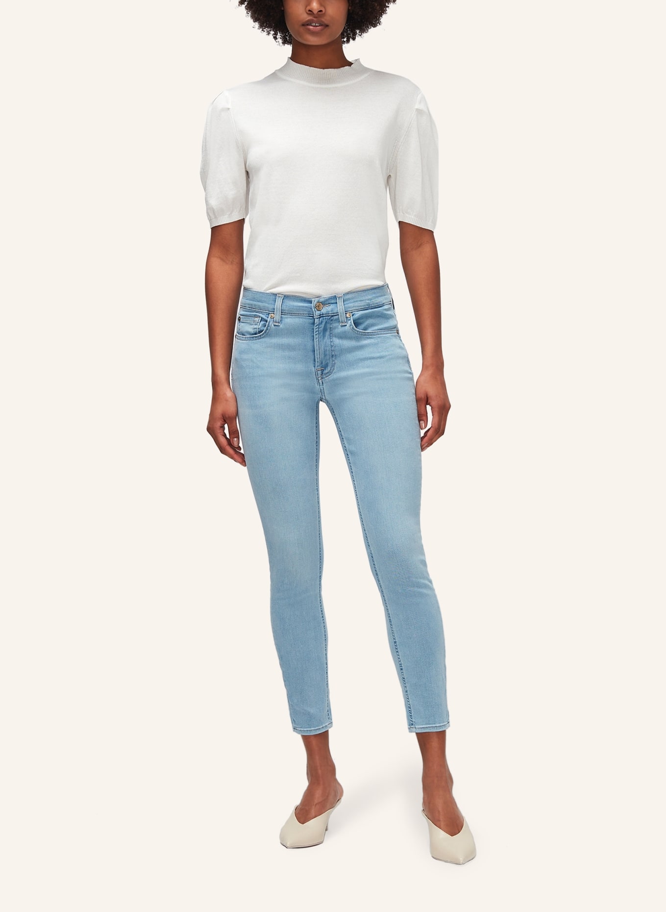 7 for all mankind Jeans THE ANKLE SKINNY Skinny Fit, Farbe: BLAU (Bild 5)