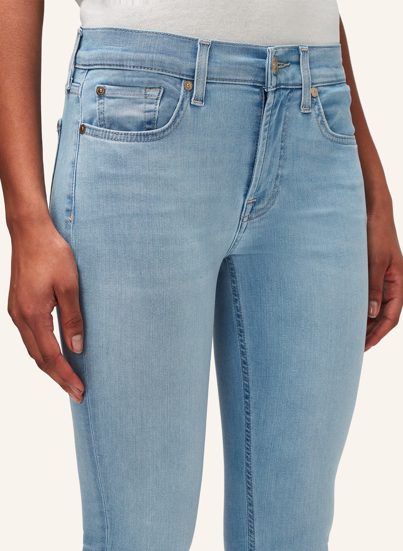 7 for all mankind Jeans THE ANKLE SKINNY Skinny Fit, Farbe: BLAU (Bild 3)