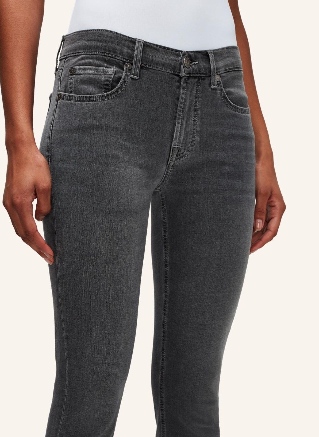 7 for all mankind Jeans THE ANKLE SKINNY Skinny Fit, Farbe: GRAU (Bild 3)