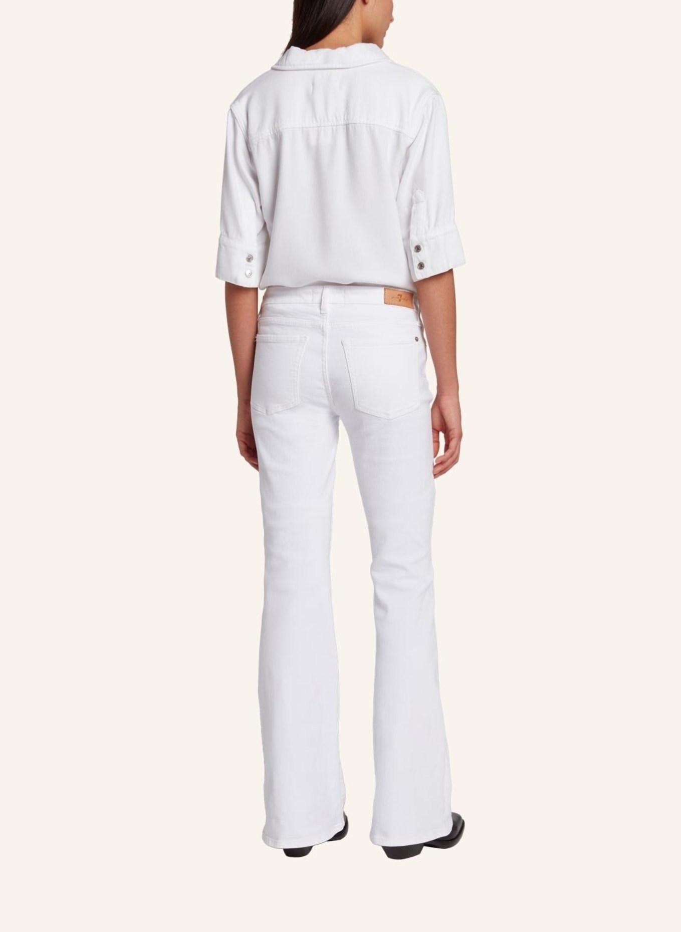 7 for all mankind Jeans HW ALI Flare fit, Farbe: WEISS (Bild 2)