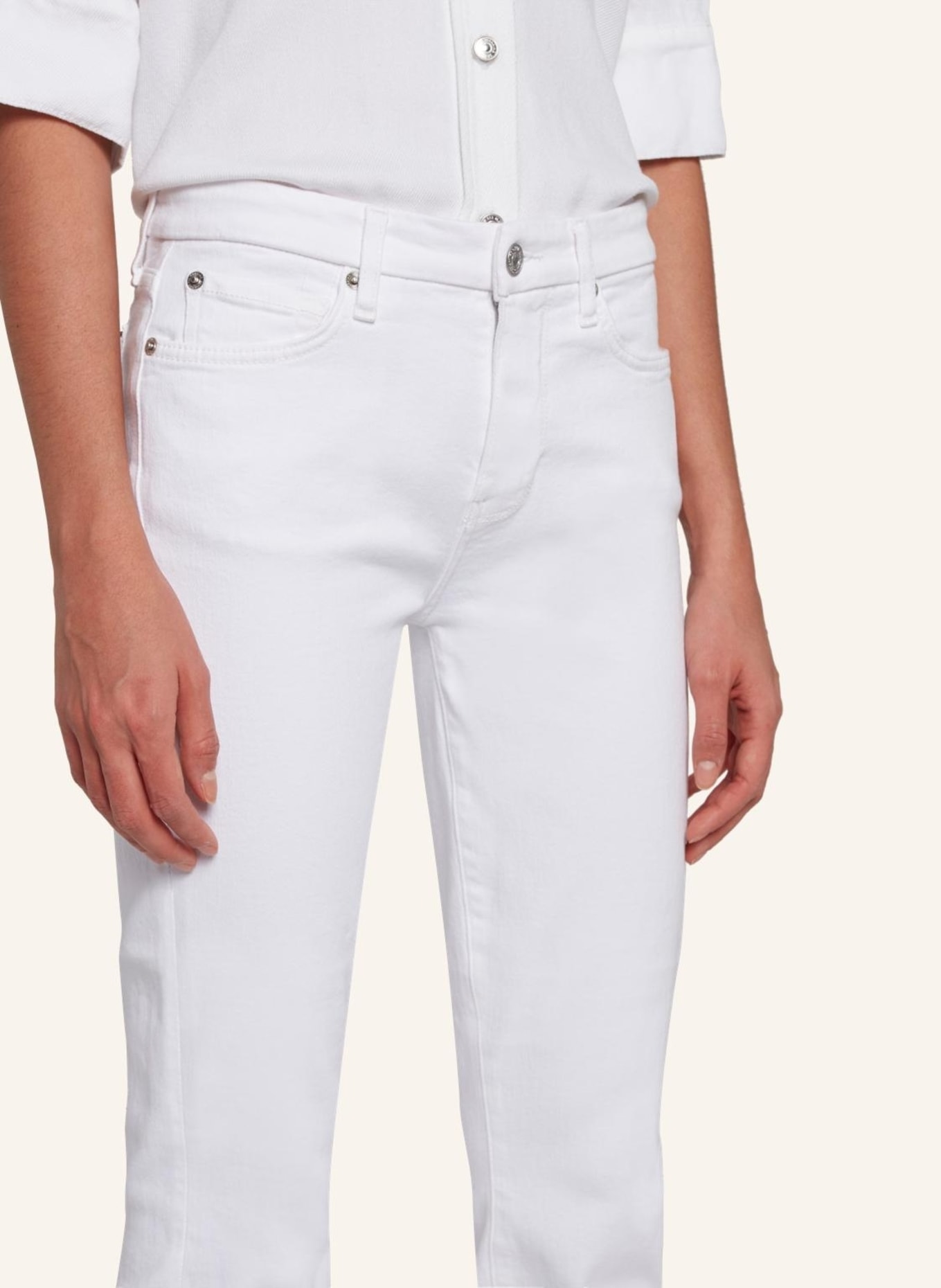 7 for all mankind Jeans HW ALI Flare fit, Farbe: WEISS (Bild 3)