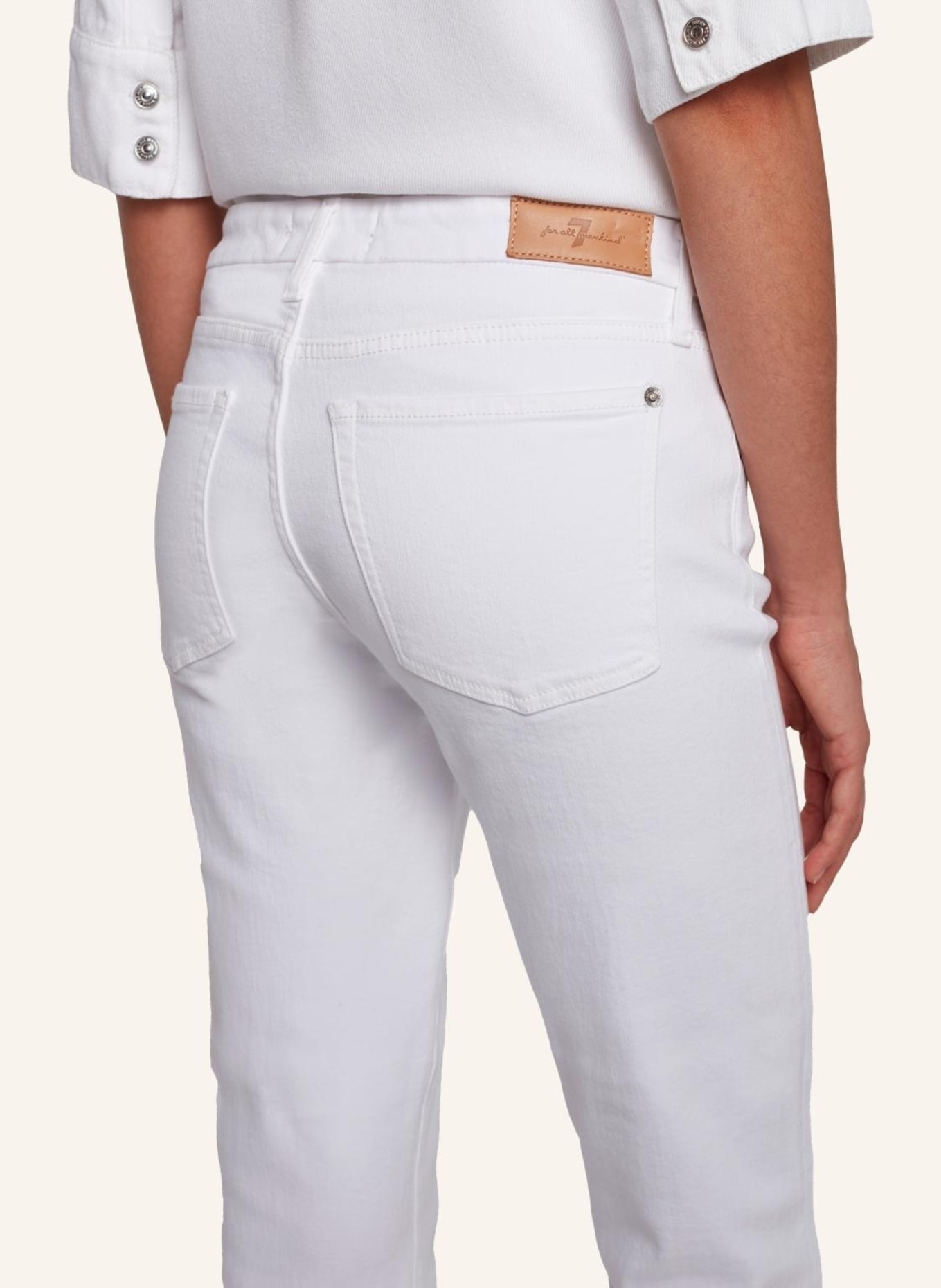 7 for all mankind Jeans HW ALI Flare fit, Farbe: WEISS (Bild 4)