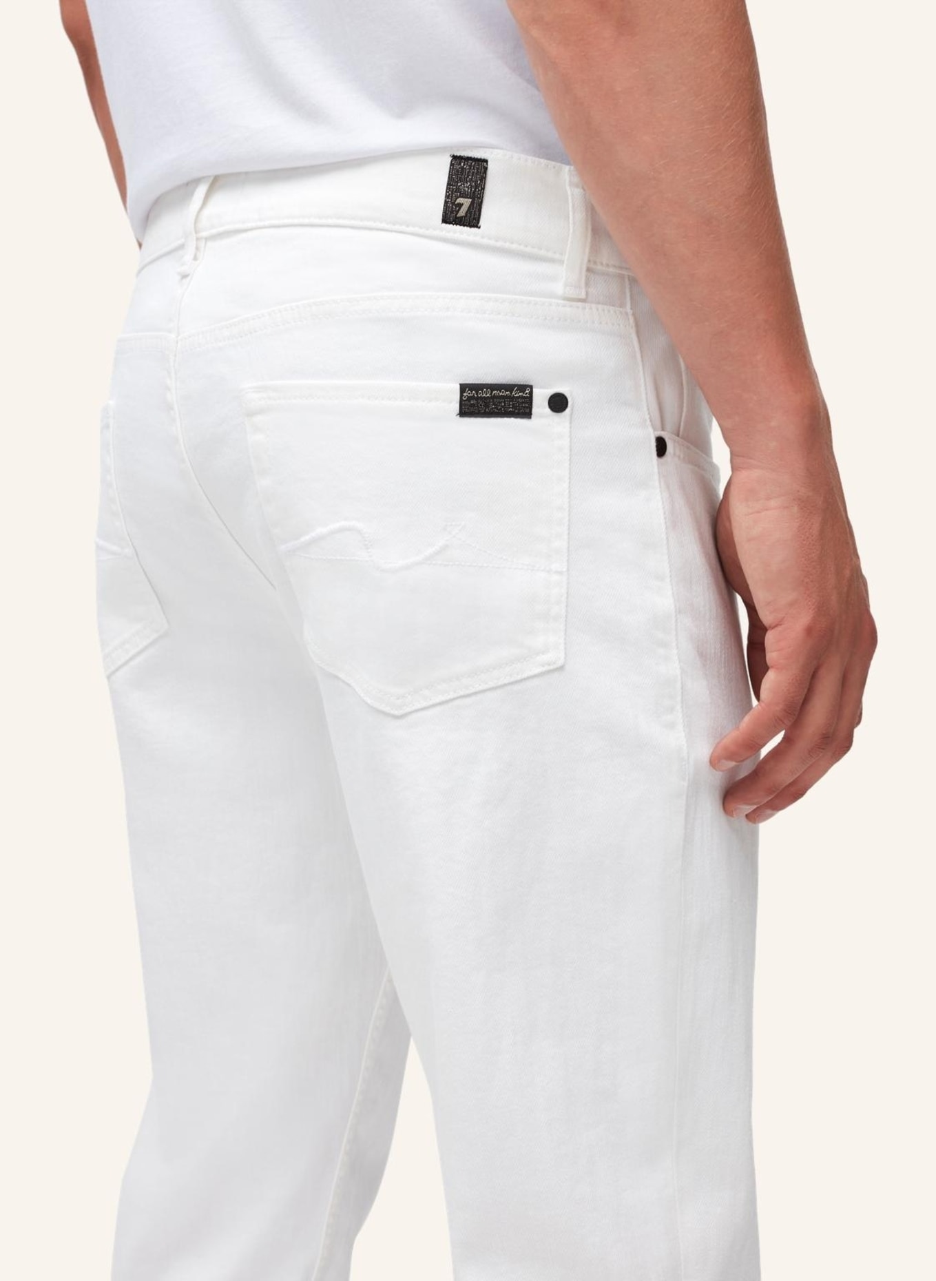 7 for all mankind Jeans SLIMMY TAPERED Slim fit, Farbe: WEISS (Bild 8)