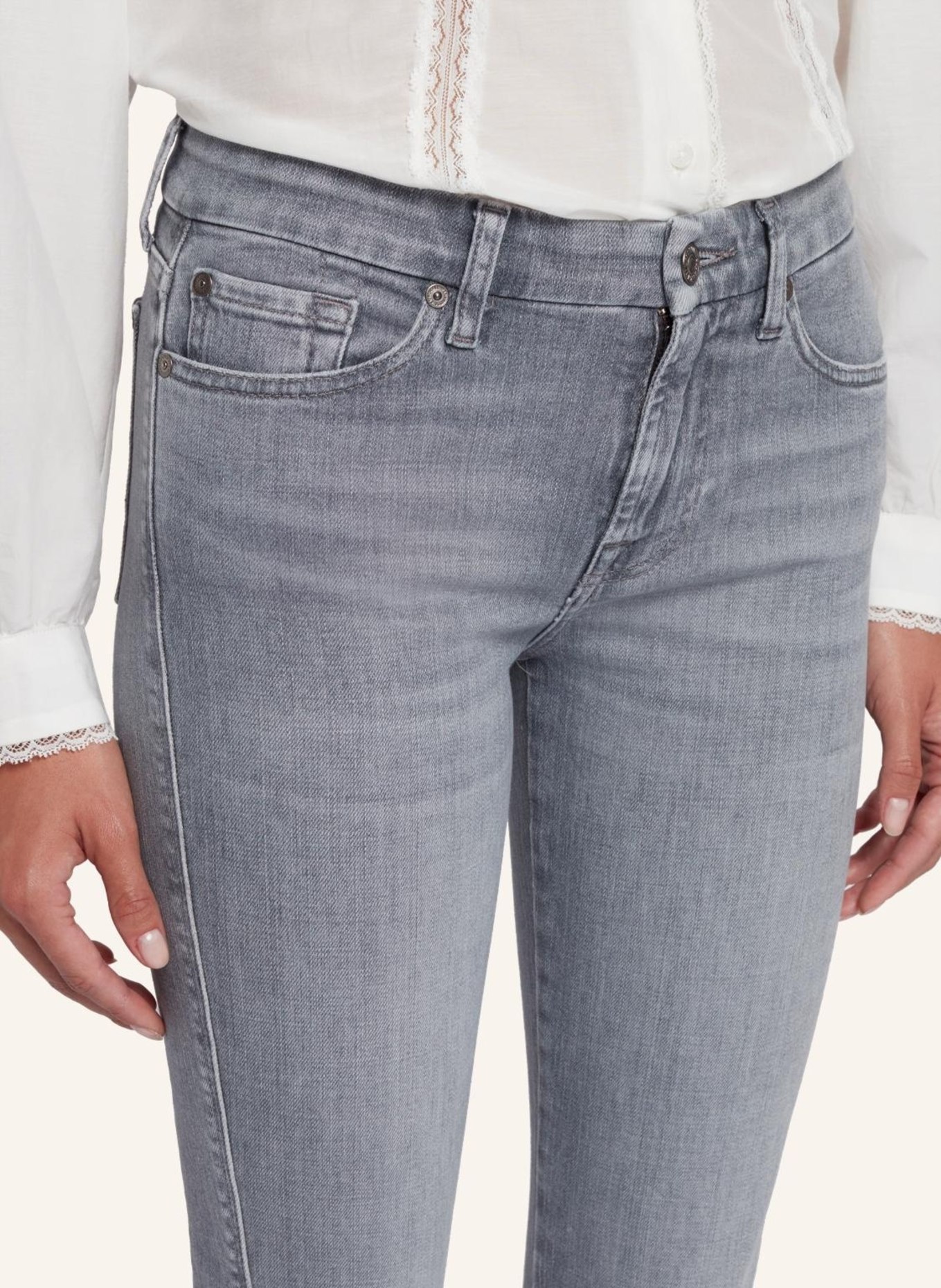 7 for all mankind Jeans KIMMIE STRAIGHT Straight fit, Farbe: GRAU (Bild 3)