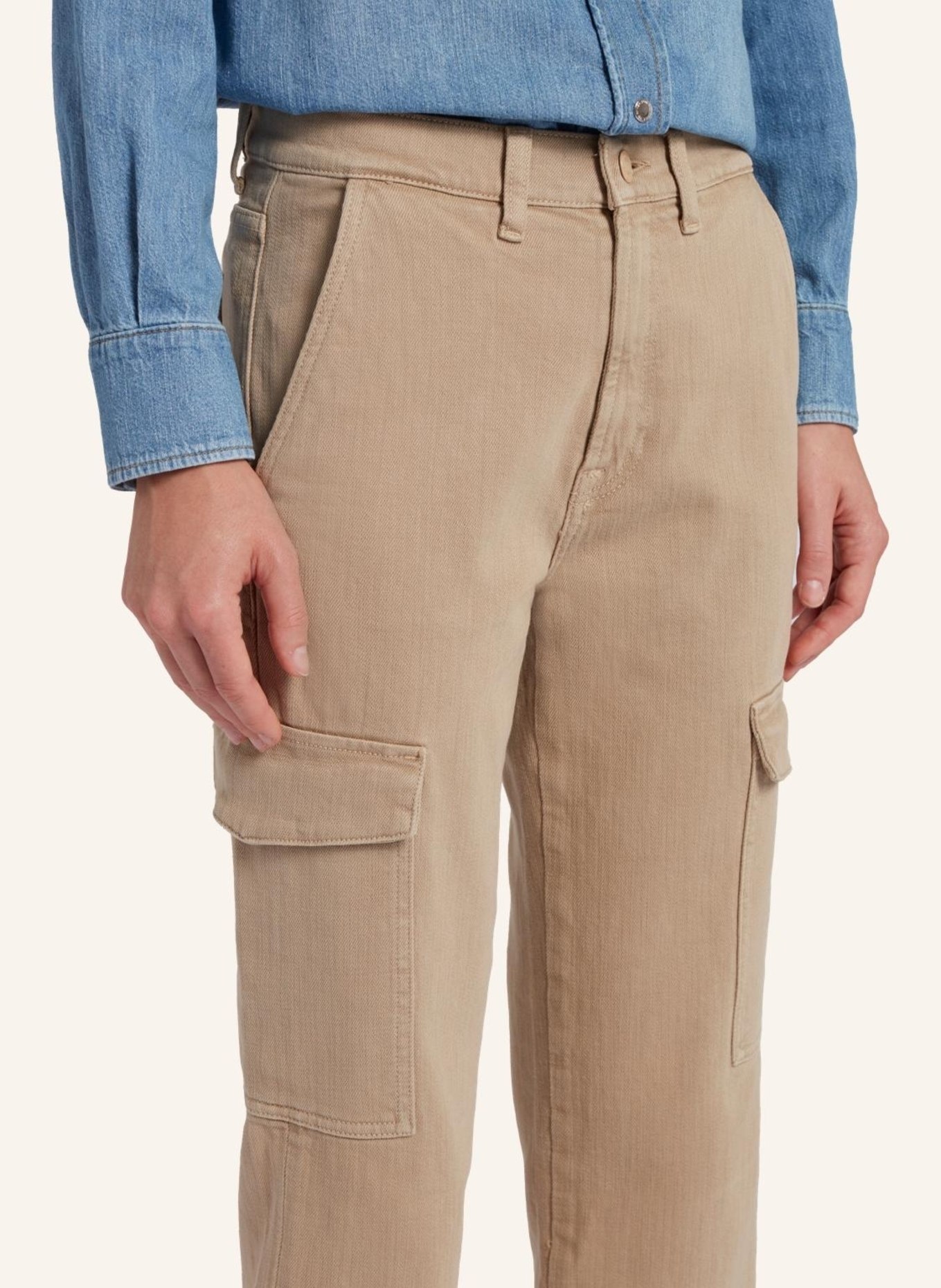 7 for all mankind Pant CARGO LOGAN Cargo fit, Farbe: BEIGE (Bild 3)