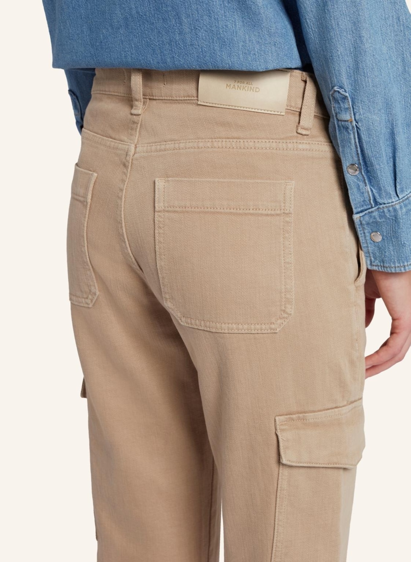 7 for all mankind Pant CARGO LOGAN Cargo fit, Farbe: BEIGE (Bild 4)