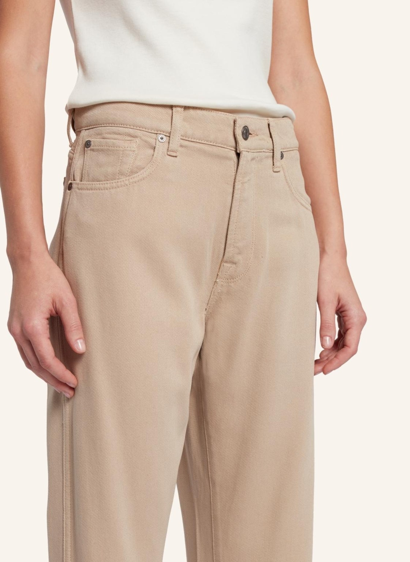 7 for all mankind Pant TESS TROUSER Straight fit, Farbe: BEIGE (Bild 3)