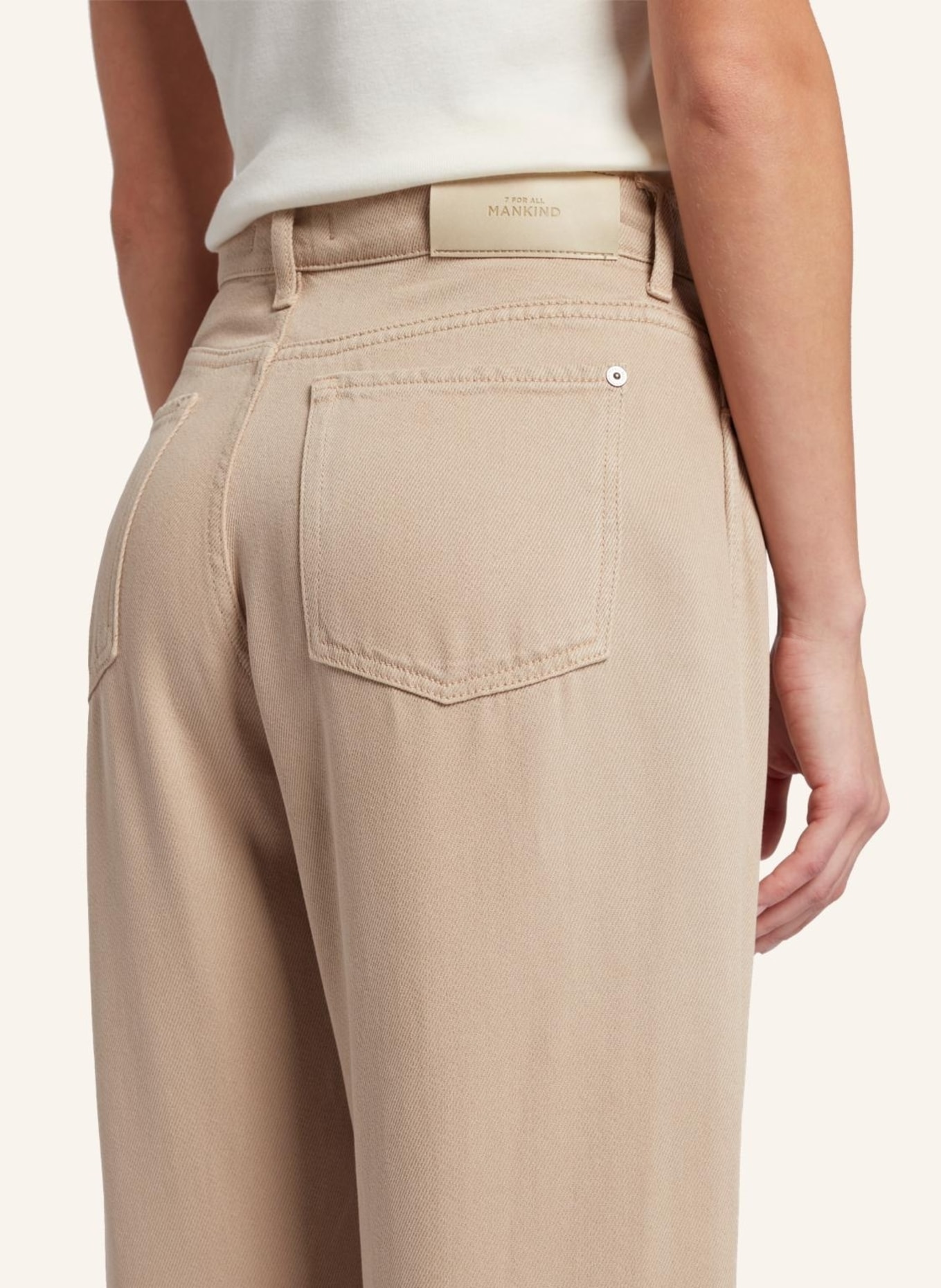 7 for all mankind Pant TESS TROUSER Straight fit, Farbe: BEIGE (Bild 4)