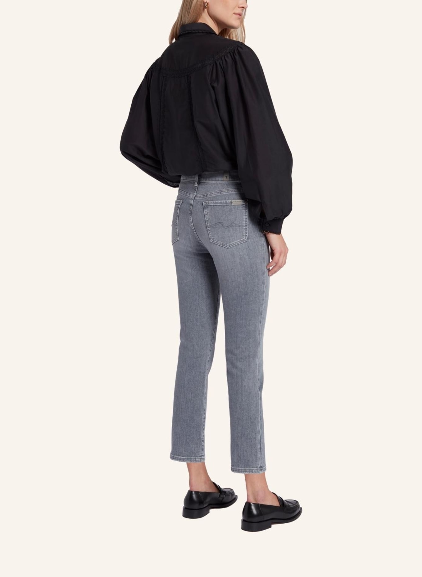7 for all mankind Jeans THE STRAIGHT CROP Straight fit, Farbe: GRAU (Bild 2)