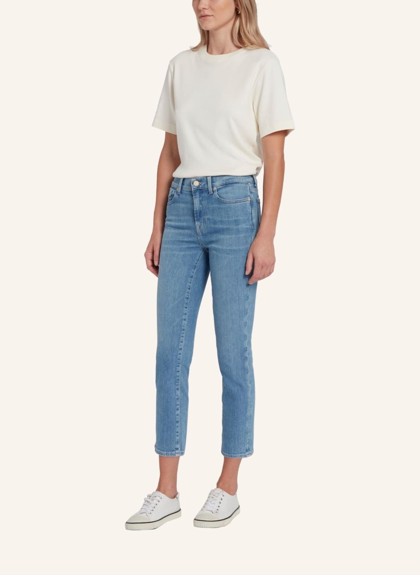 7 for all mankind Jeans THE STRAIGHT CROP Straight fit, Farbe: BLAU (Bild 5)