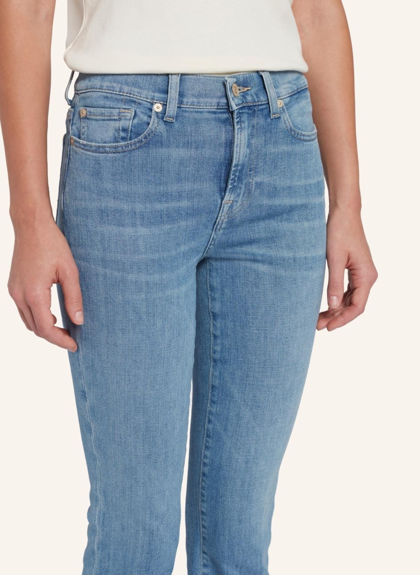 7 for all mankind Jeans THE STRAIGHT CROP Straight fit, Farbe: BLAU (Bild 3)