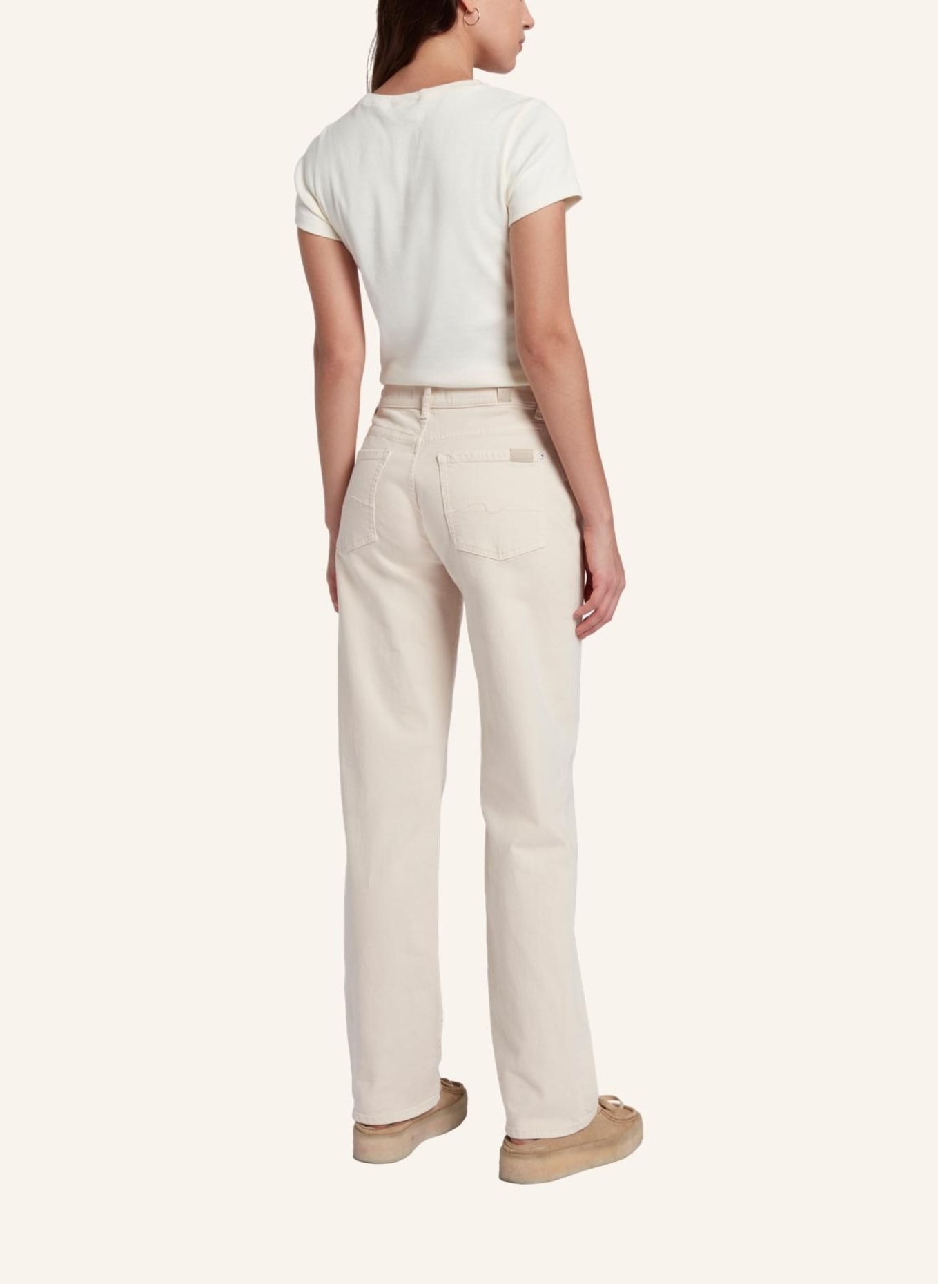 7 for all mankind Pant ELLIE STRAIGHT Straight fit, Farbe: WEISS (Bild 2)