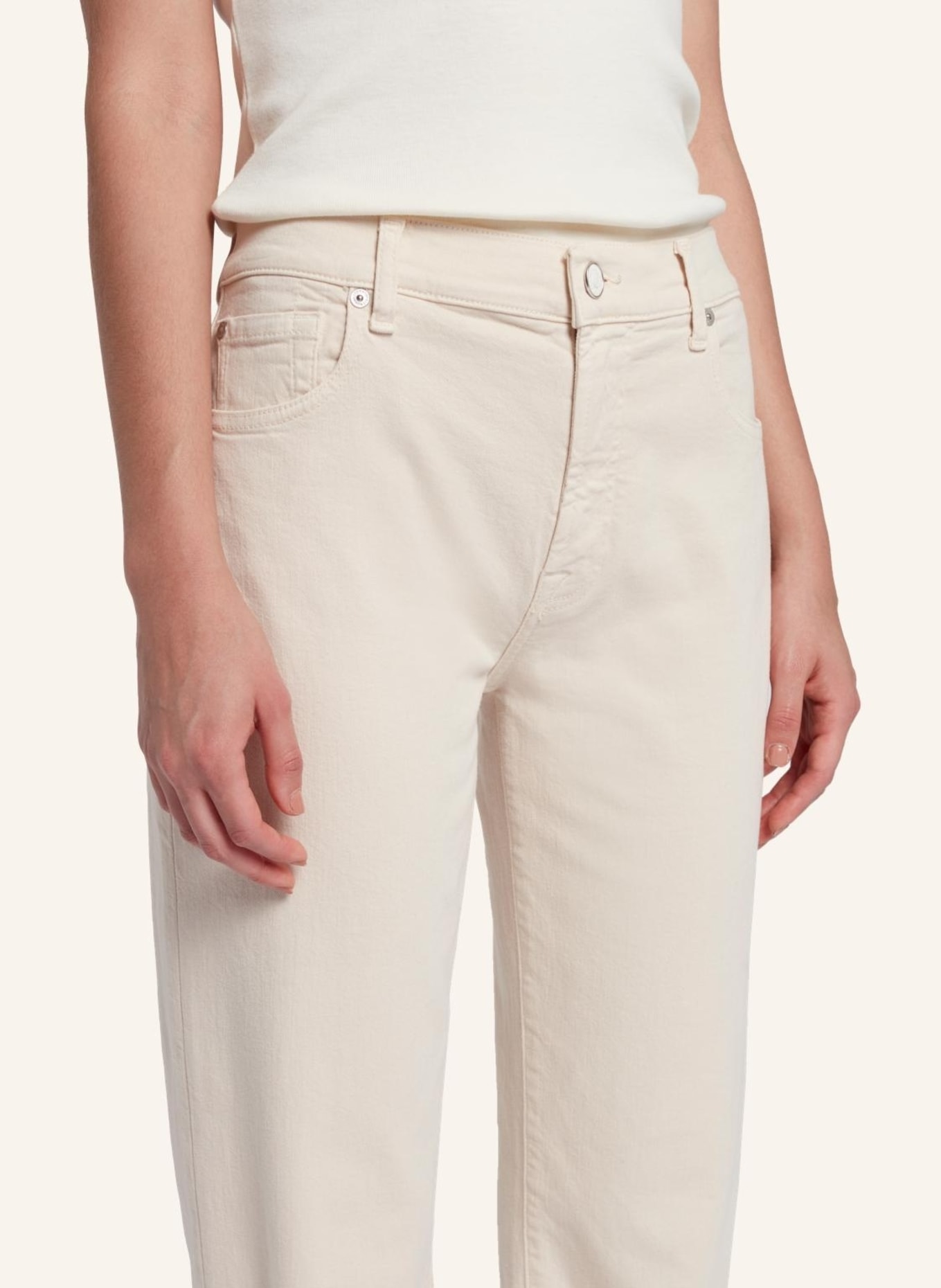 7 for all mankind Pant ELLIE STRAIGHT Straight fit, Farbe: WEISS (Bild 3)