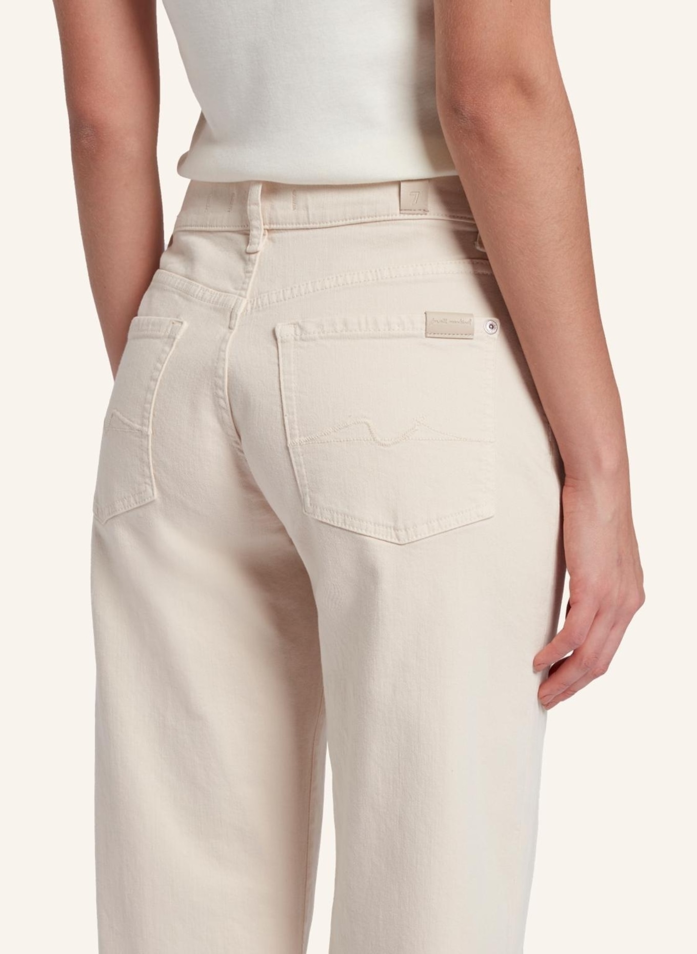 7 for all mankind Pant ELLIE STRAIGHT Straight fit, Farbe: WEISS (Bild 4)