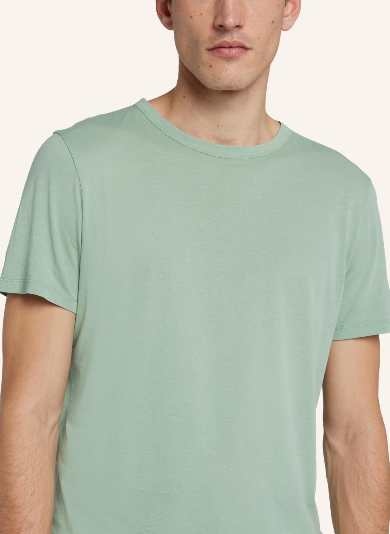 7 for all mankind FEATHERWEIGHT T-shirt, Farbe: GRÜN (Bild 4)
