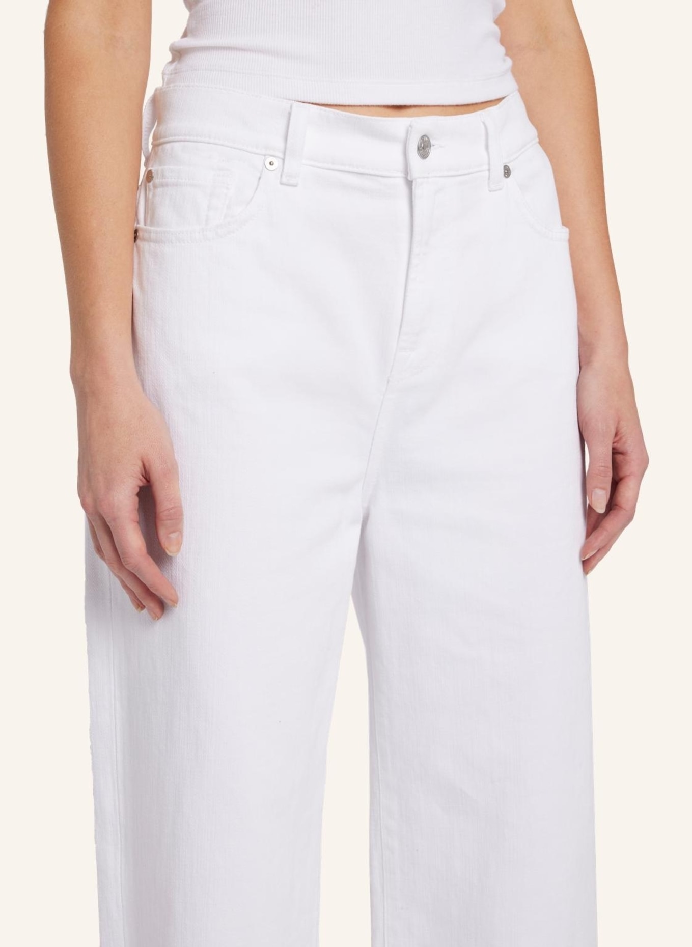 7 for all mankind Jeans SCOUT Straight fit, Farbe: WEISS (Bild 3)