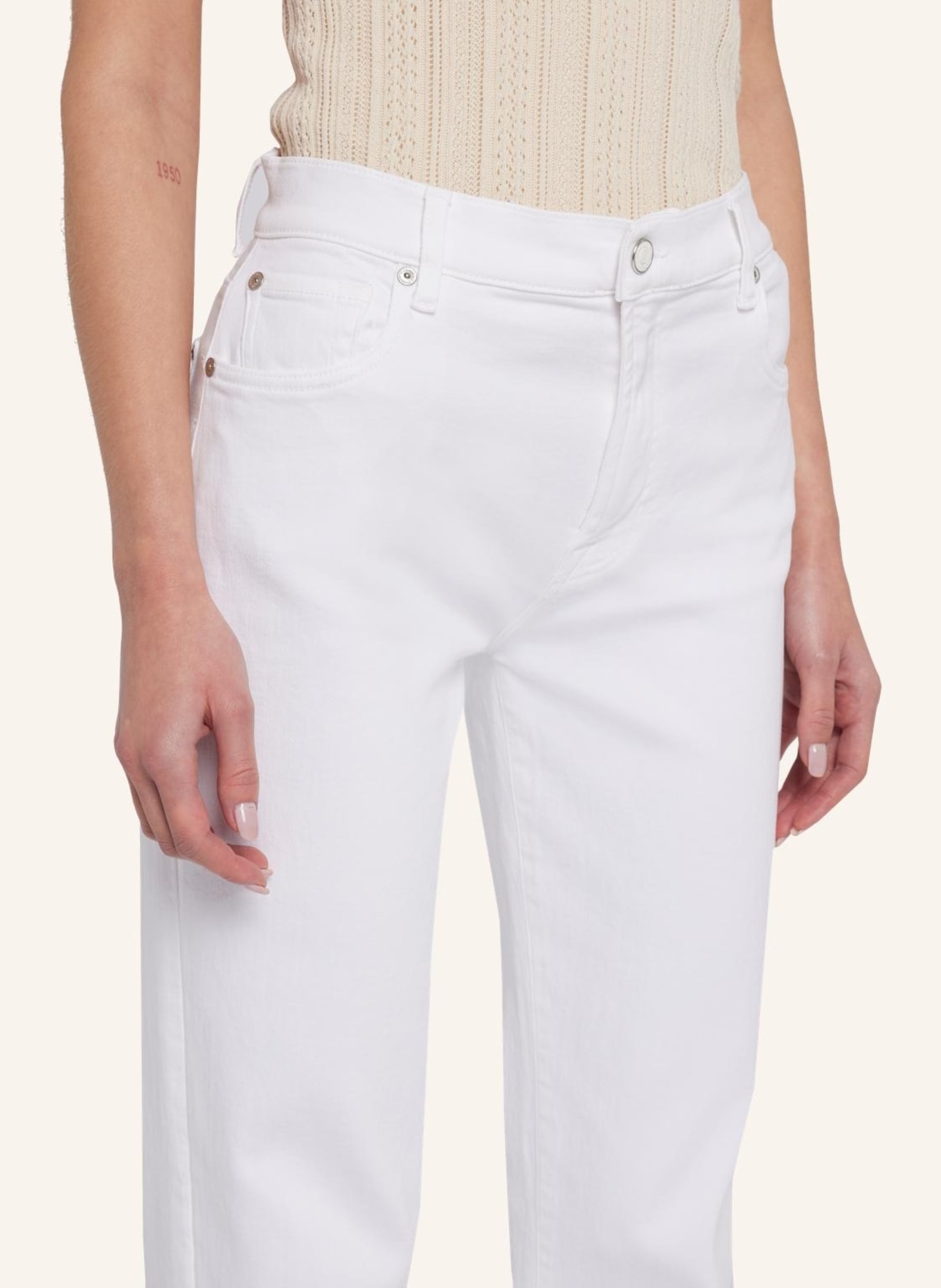 7 for all mankind Jeans ELLIE STRAIGHT Straight fit, Farbe: WEISS (Bild 3)