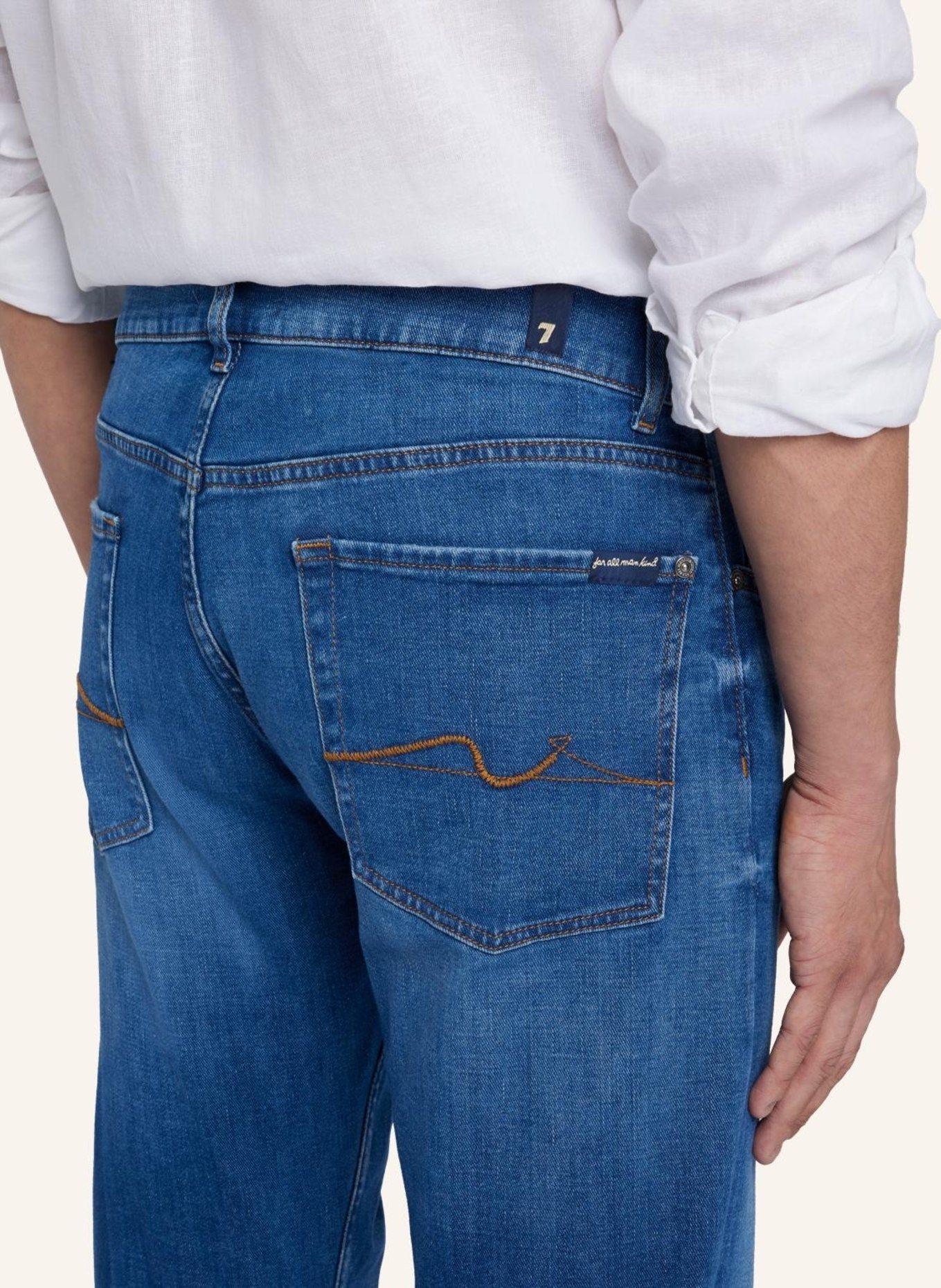 7 for all mankind Jeans STANDARD Straight fit, Farbe: BLAU (Bild 4)