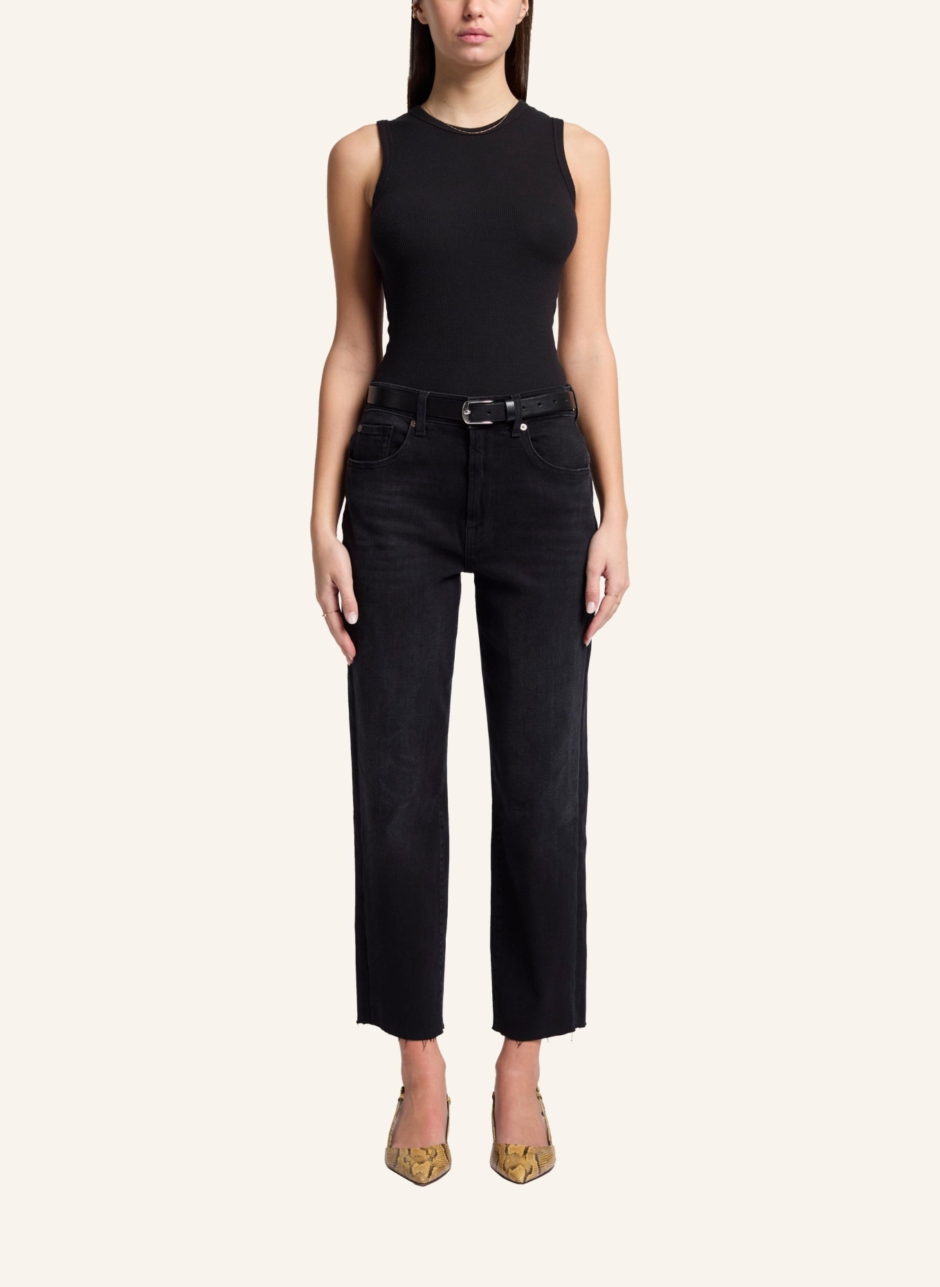 7 for all mankind Jeans THE MODERN STRAIGHT Straight fit, Farbe: SCHWARZ (Bild 5)