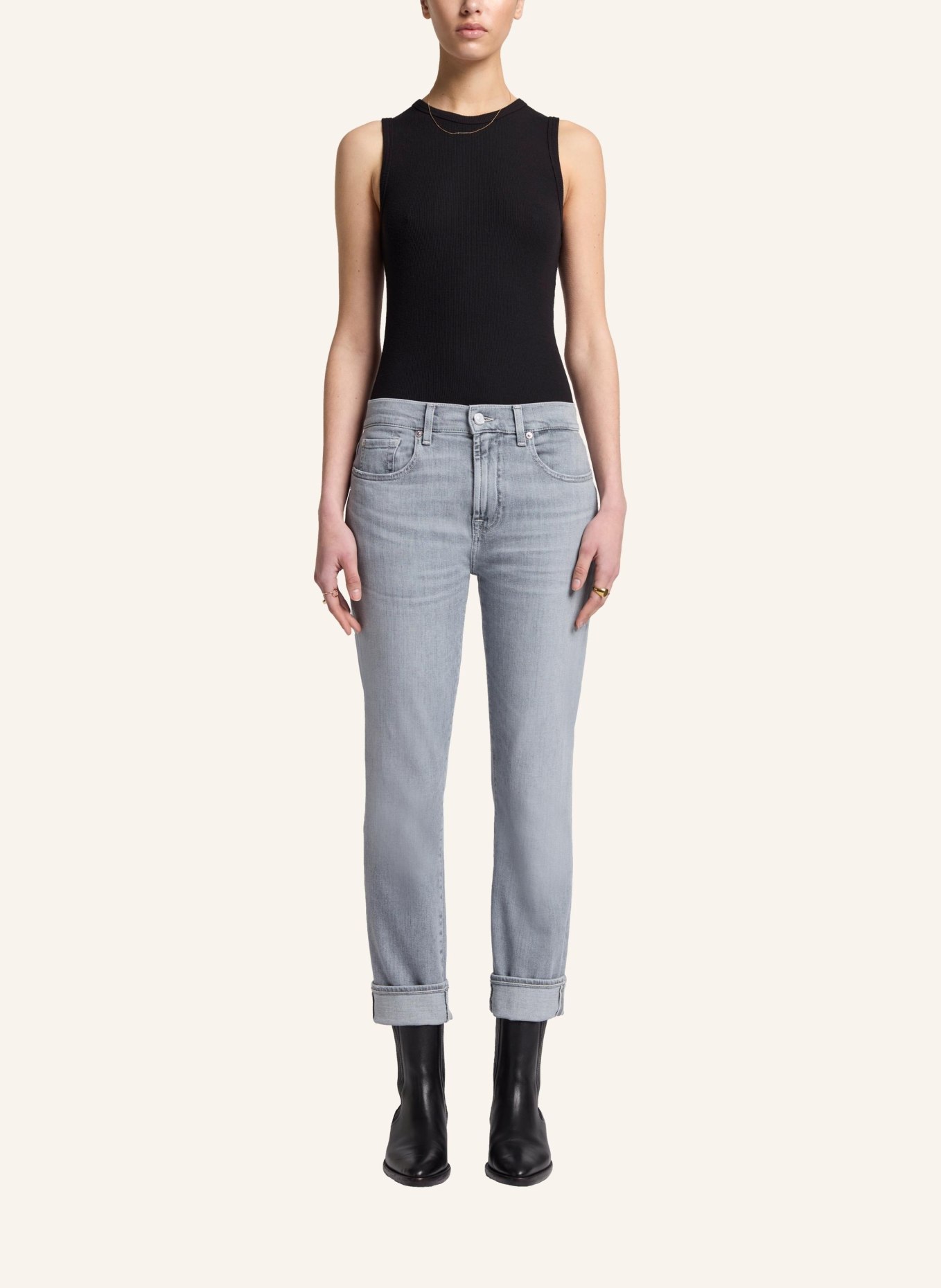 7 for all mankind Jeans RELAXED SKINNY Skinny fit, Farbe: GRAU (Bild 5)
