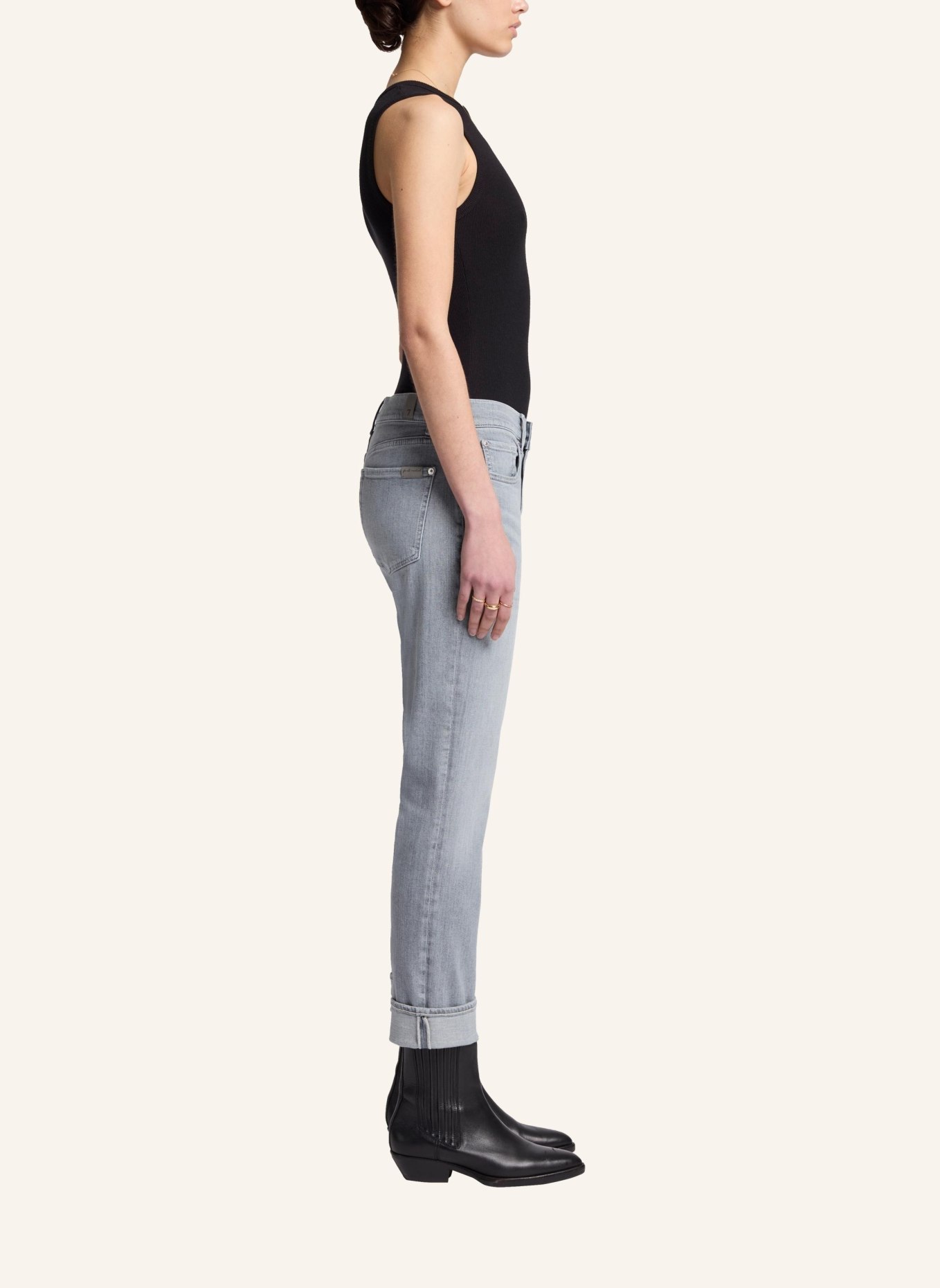 7 for all mankind Jeans RELAXED SKINNY Skinny fit, Farbe: GRAU (Bild 4)