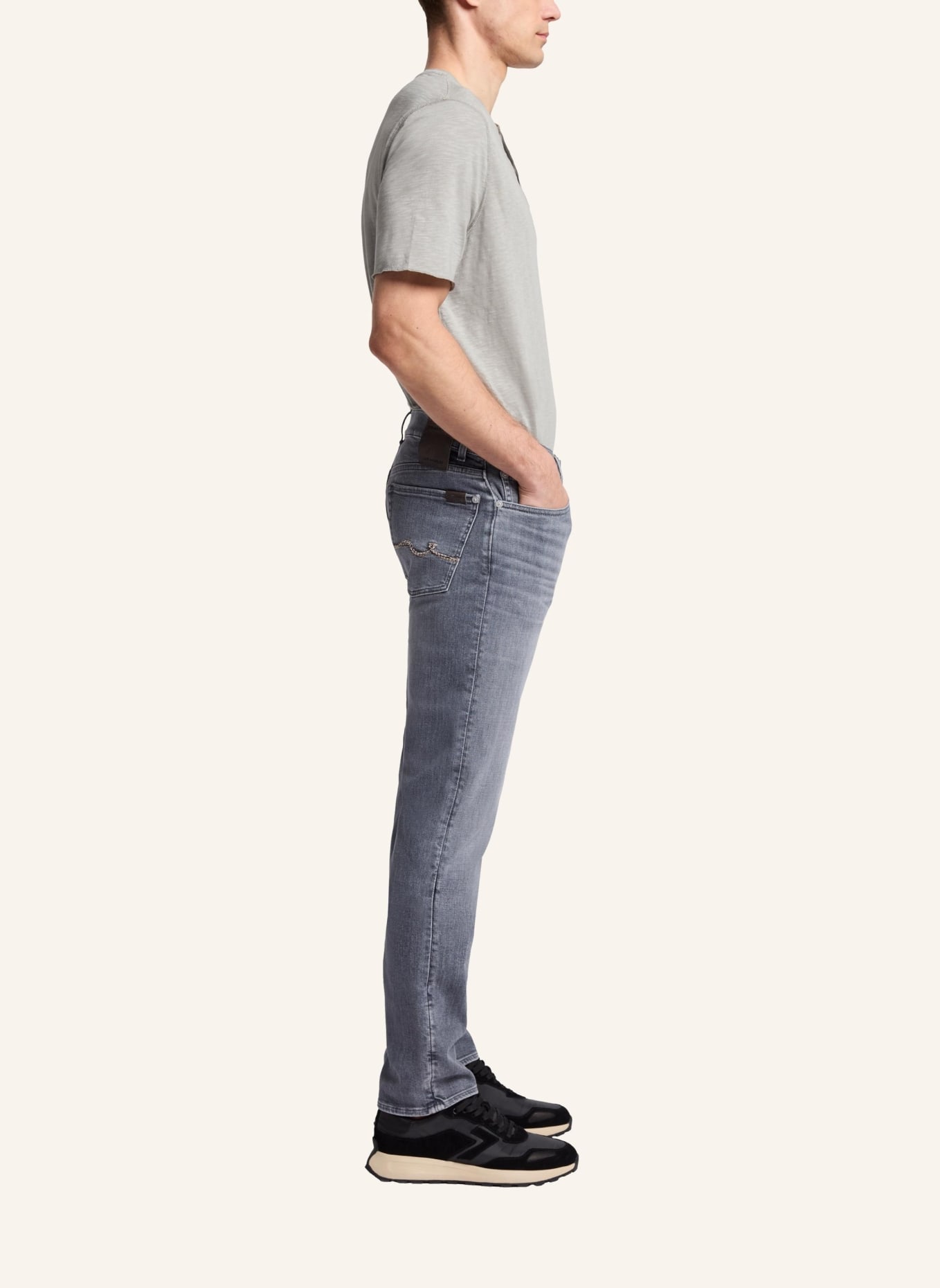 7 for all mankind Jeans SLIMMY Slim fit, Farbe: GRAU (Bild 4)