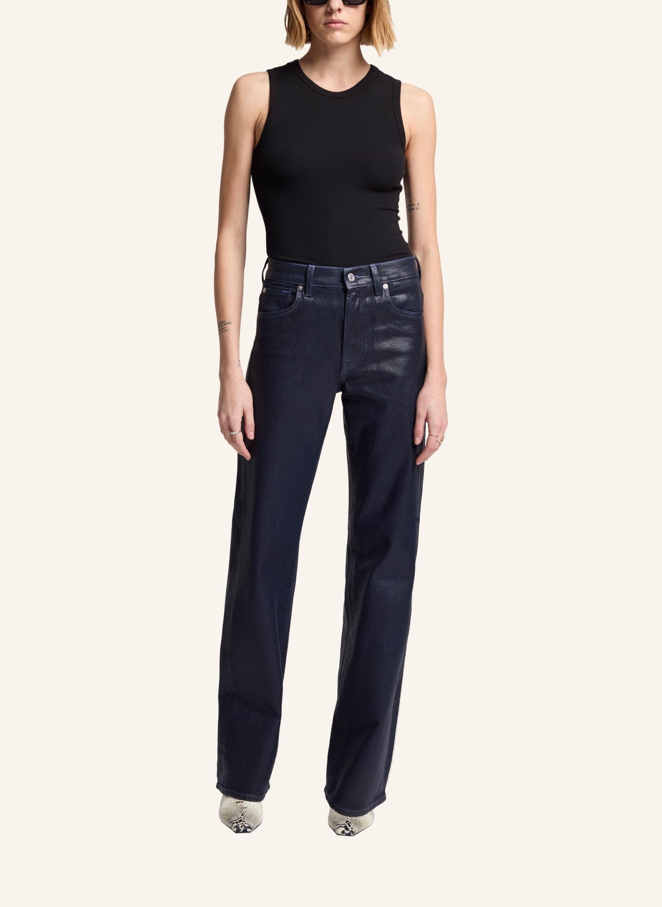 7 for all mankind Jeans TESS Straight fit, Farbe: BLAU (Bild 5)