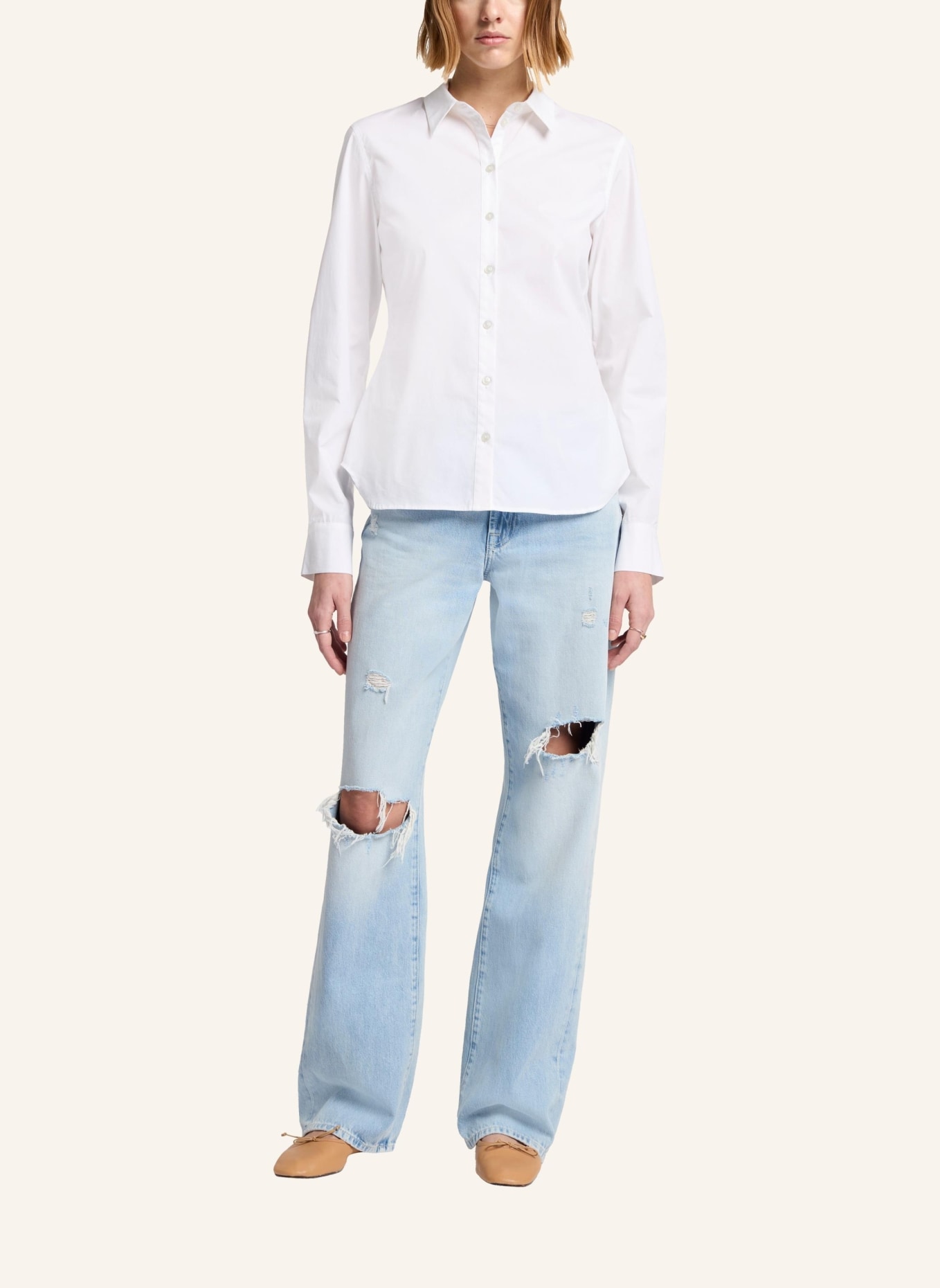 7 for all mankind TIED Shirt, Farbe: WEISS (Bild 5)