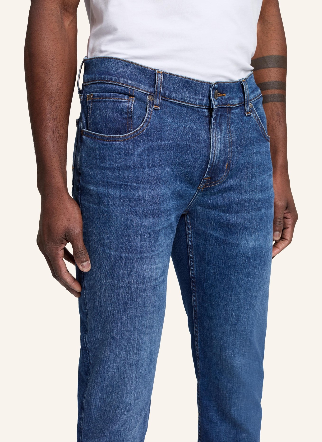 7 for all mankind Jeans SLIMMY TAPERED Slim fit, Farbe: BLAU (Bild 3)