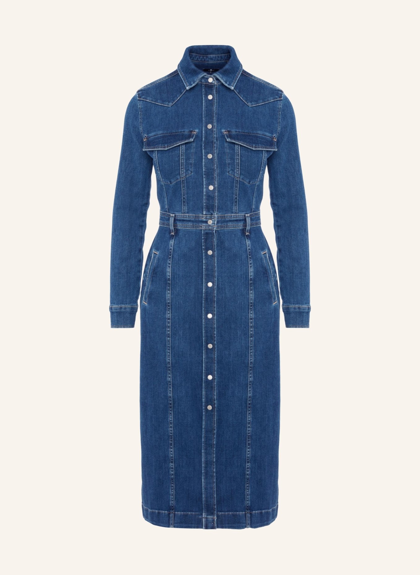 7 for all mankind LUXE Dress: BLAU