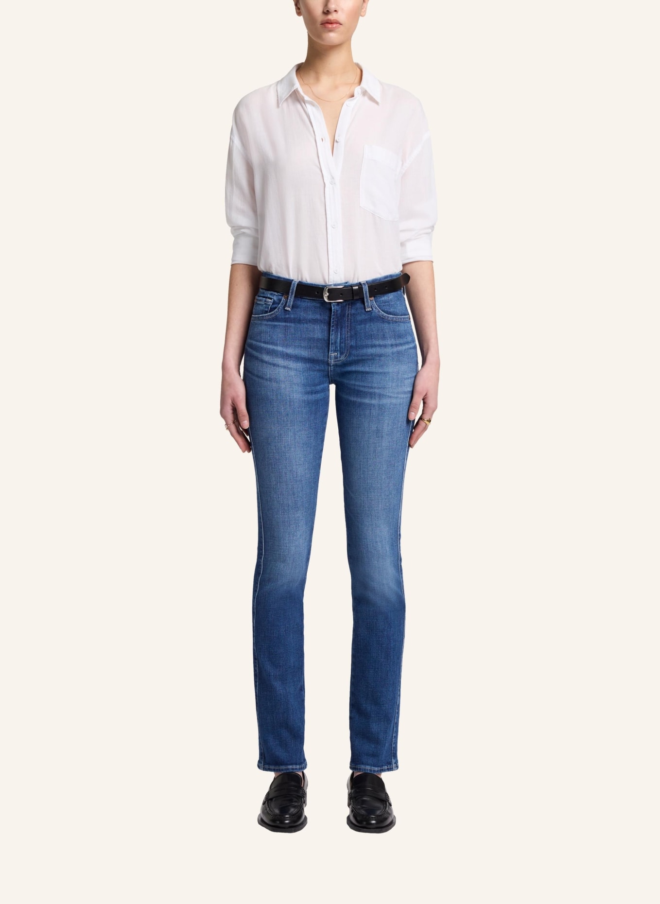 7 for all mankind Jeans KIMMIE STRAIGHT Straight fit, Farbe: BLAU (Bild 5)