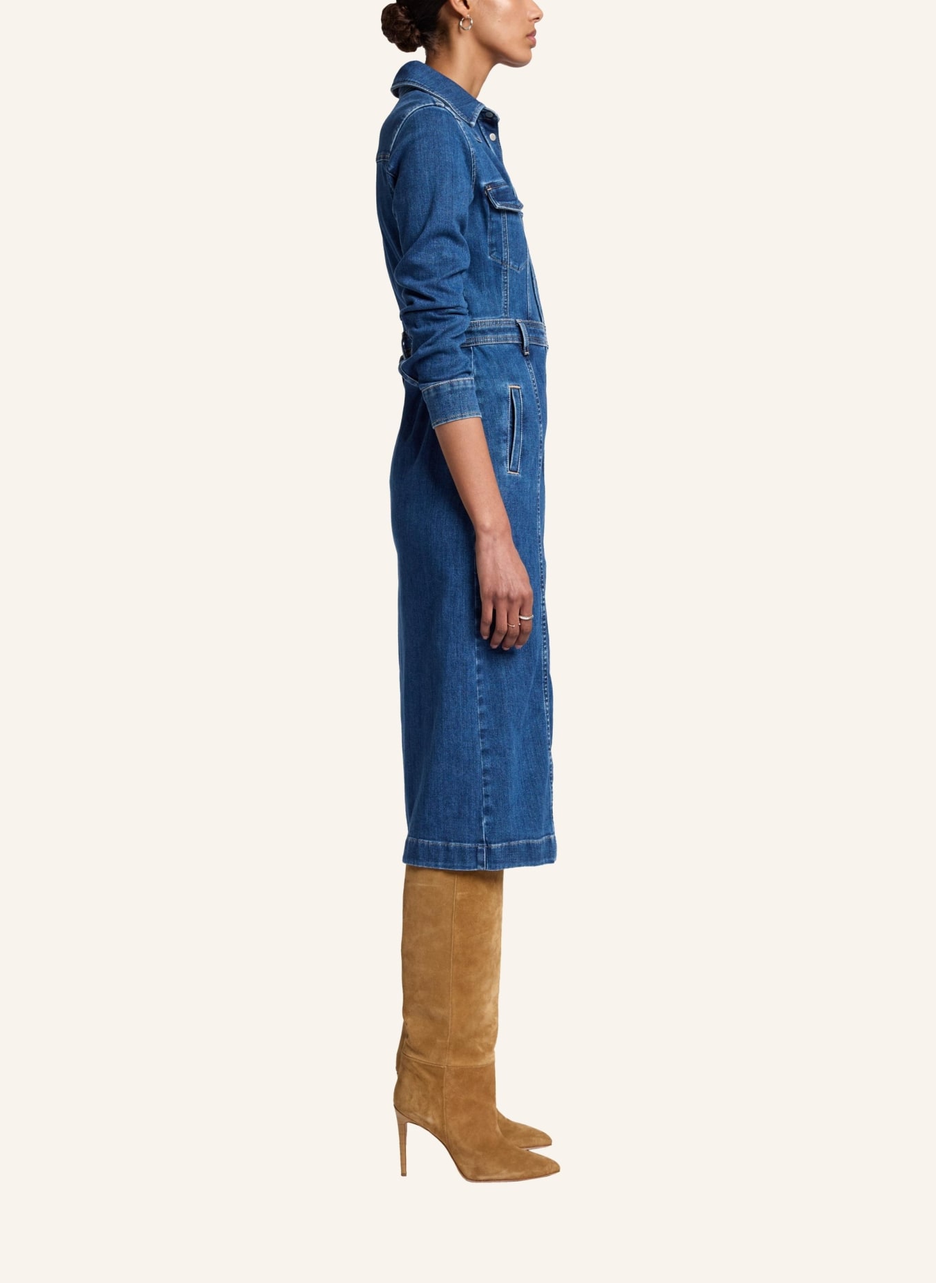 7 for all mankind LUXE Dress: BLAU