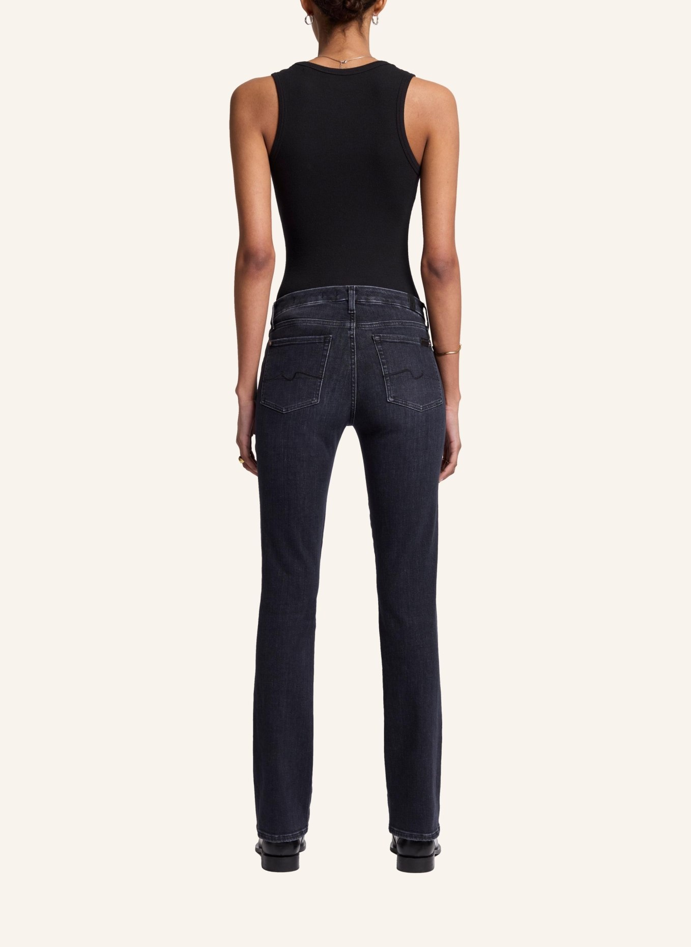 7 for all mankind Jeans KIMMIE STRAIGHT Straight fit, Farbe: SCHWARZ (Bild 2)